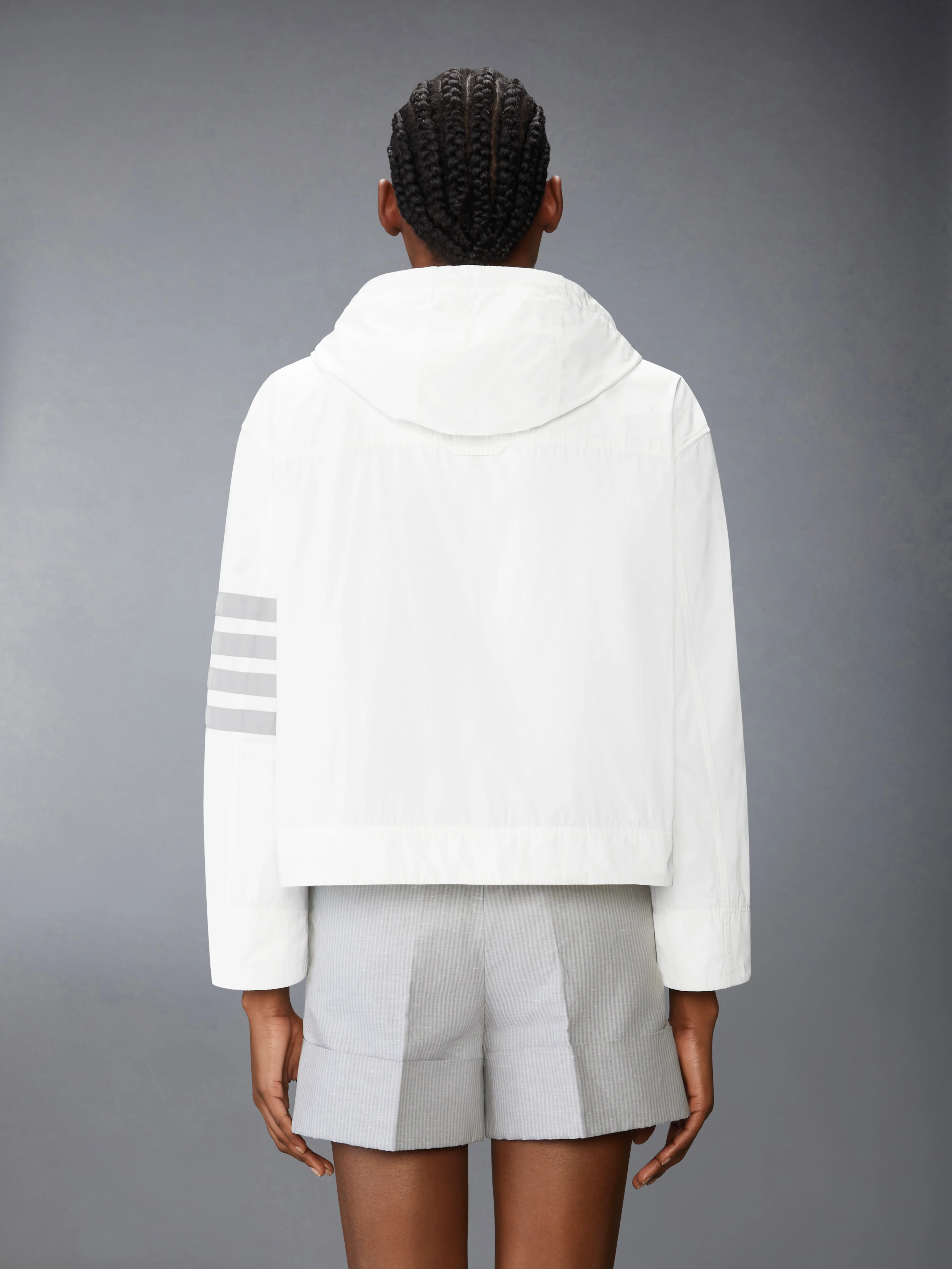 MEMORY TECH 4-BAR CROPPED ANORAK JACKET - Image 2