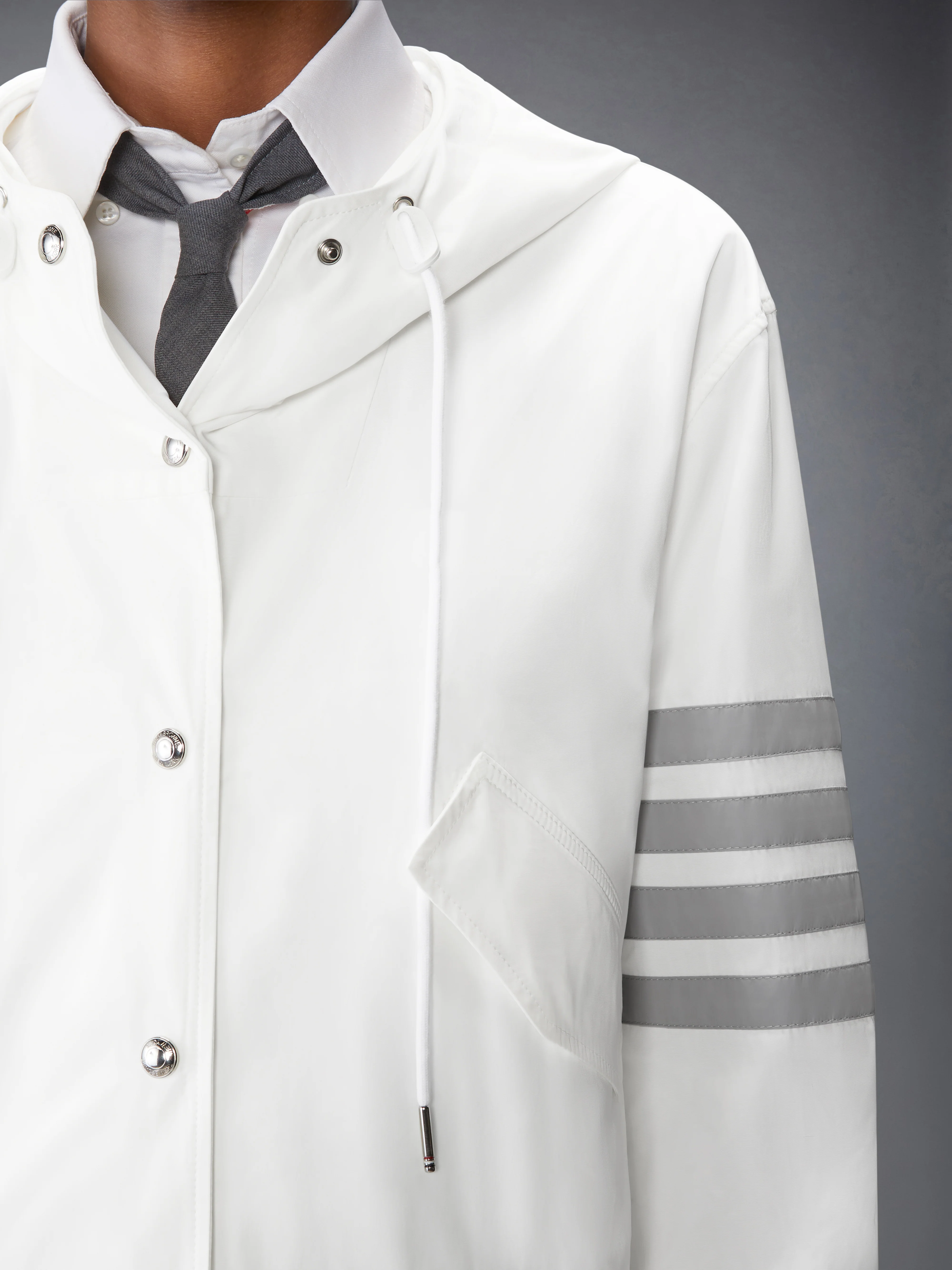 MEMORY TECH 4-BAR CROPPED ANORAK JACKET - Image 5