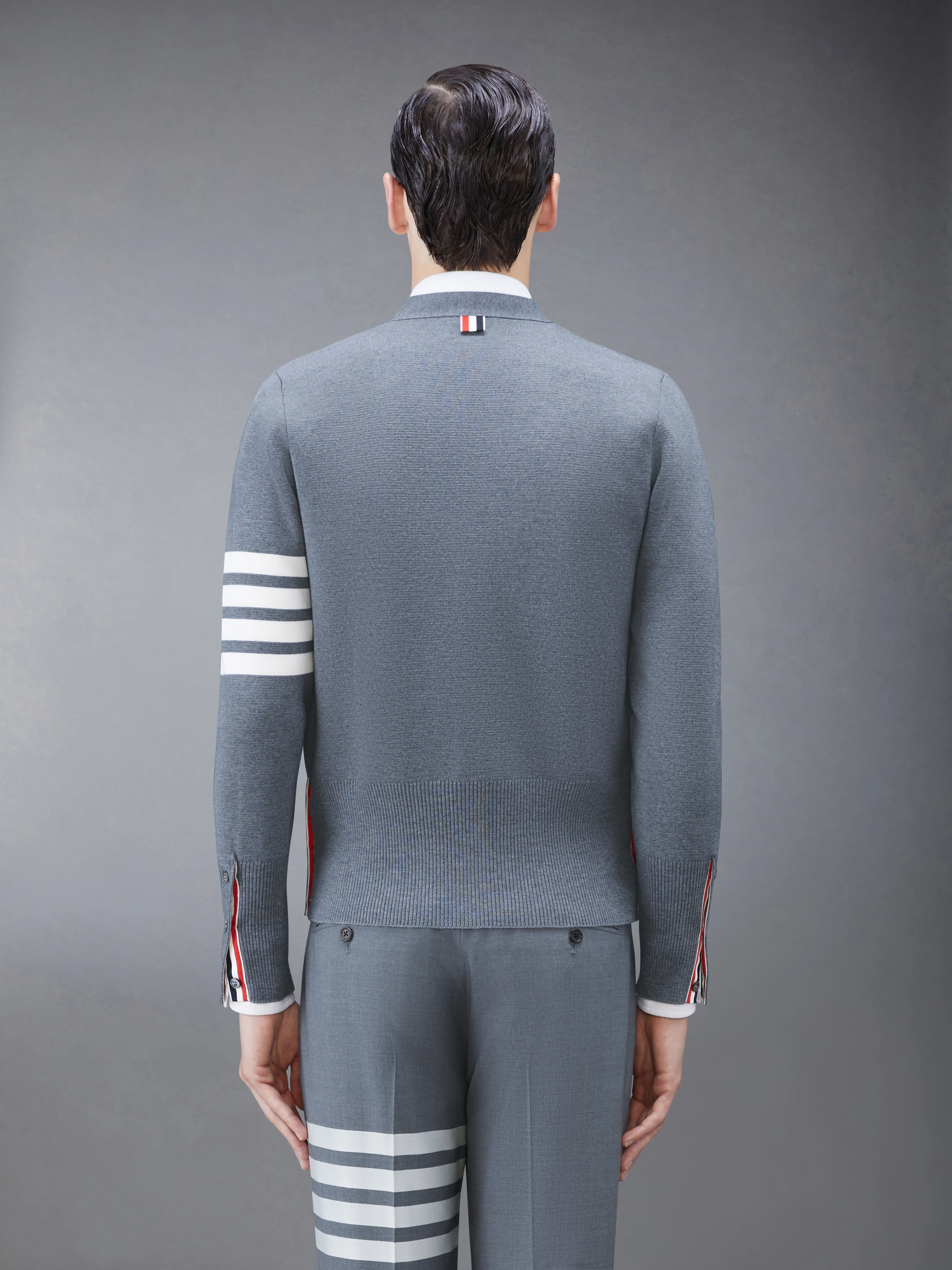 MERINO WOOL 4-BAR MILANO STITCH CARDIGAN - Image 2