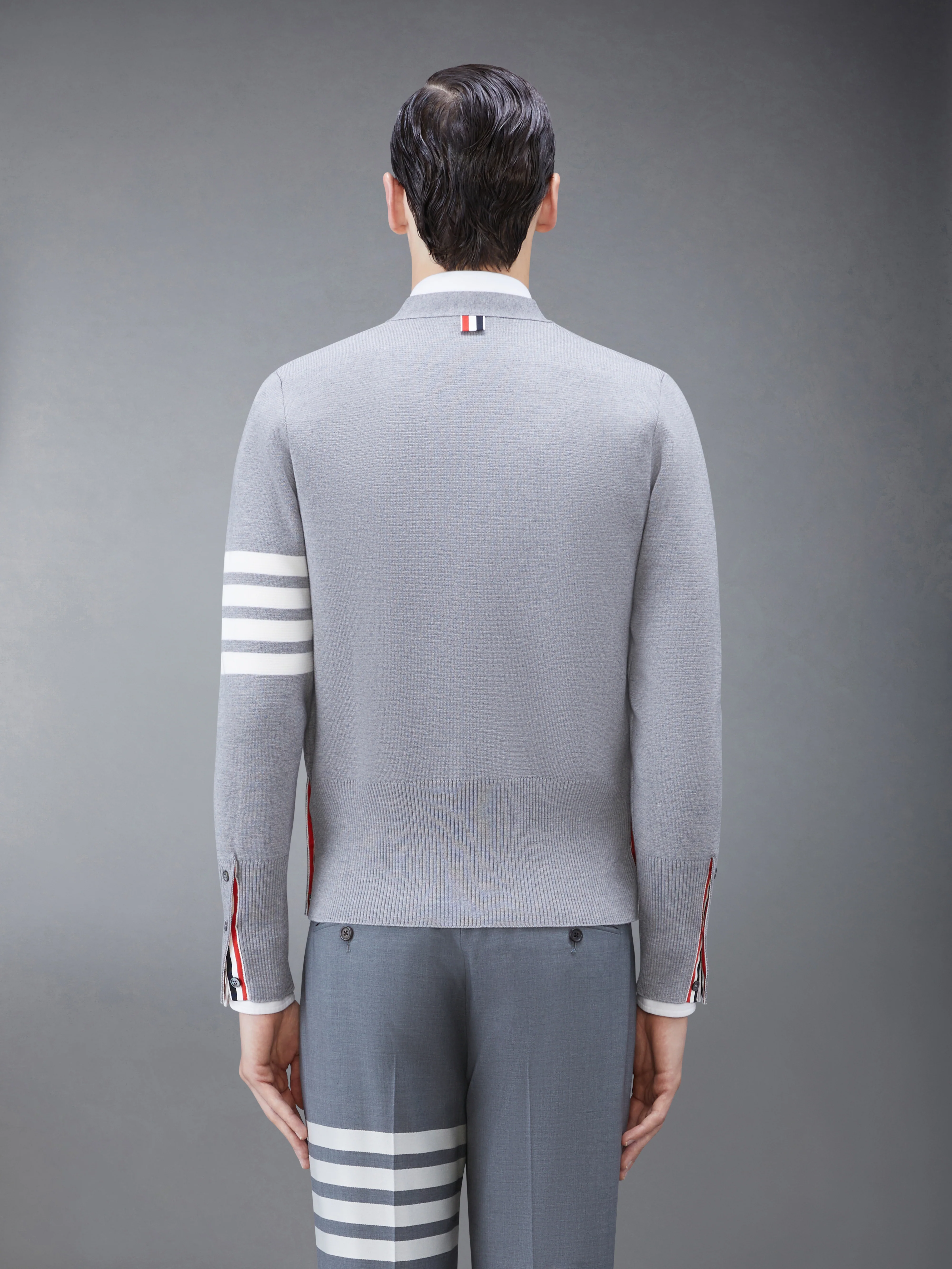MERINO WOOL 4-BAR MILANO STITCH CARDIGAN - Image 2