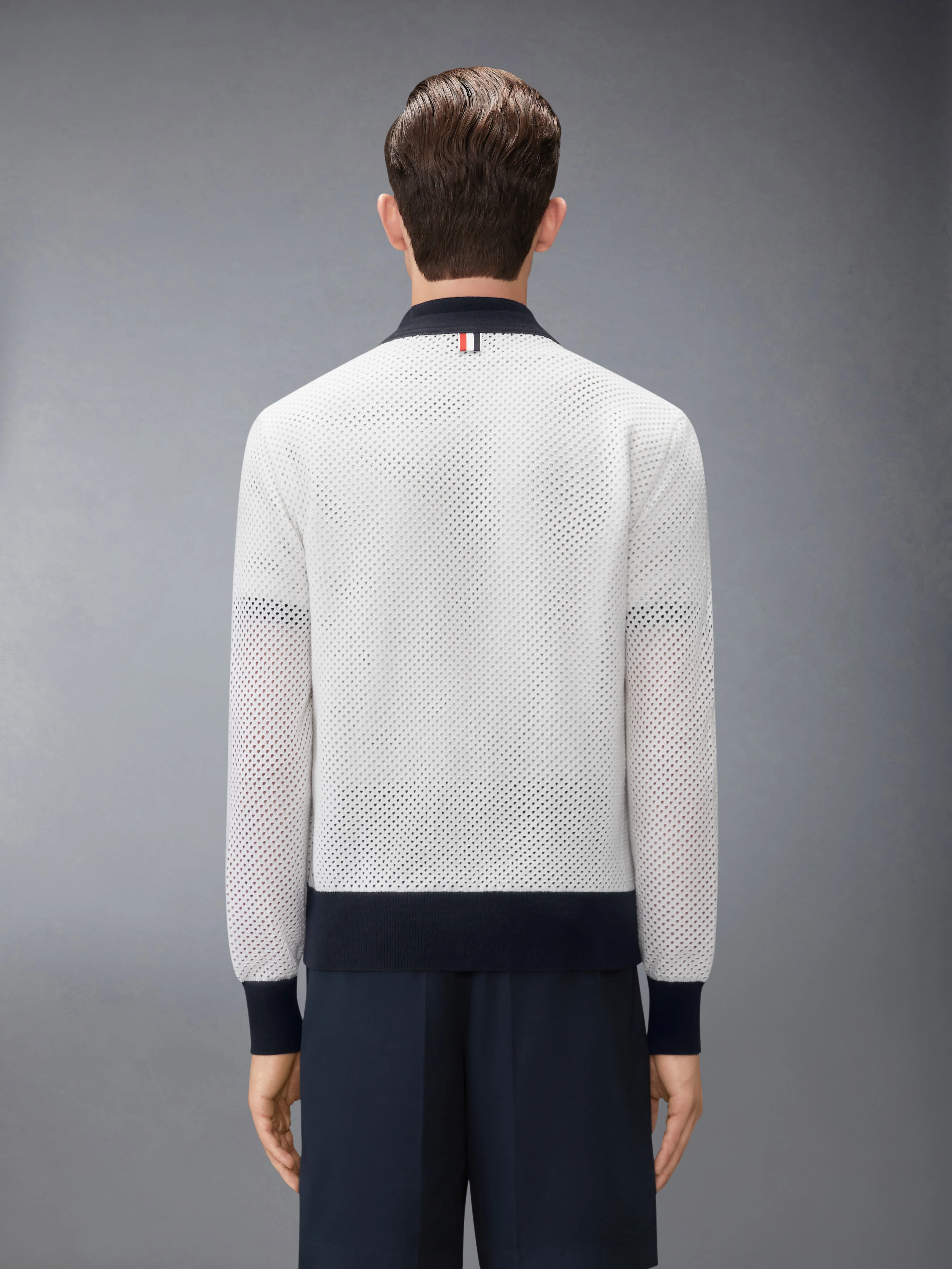 MESH CASHMERE CARDIGAN - Image 2