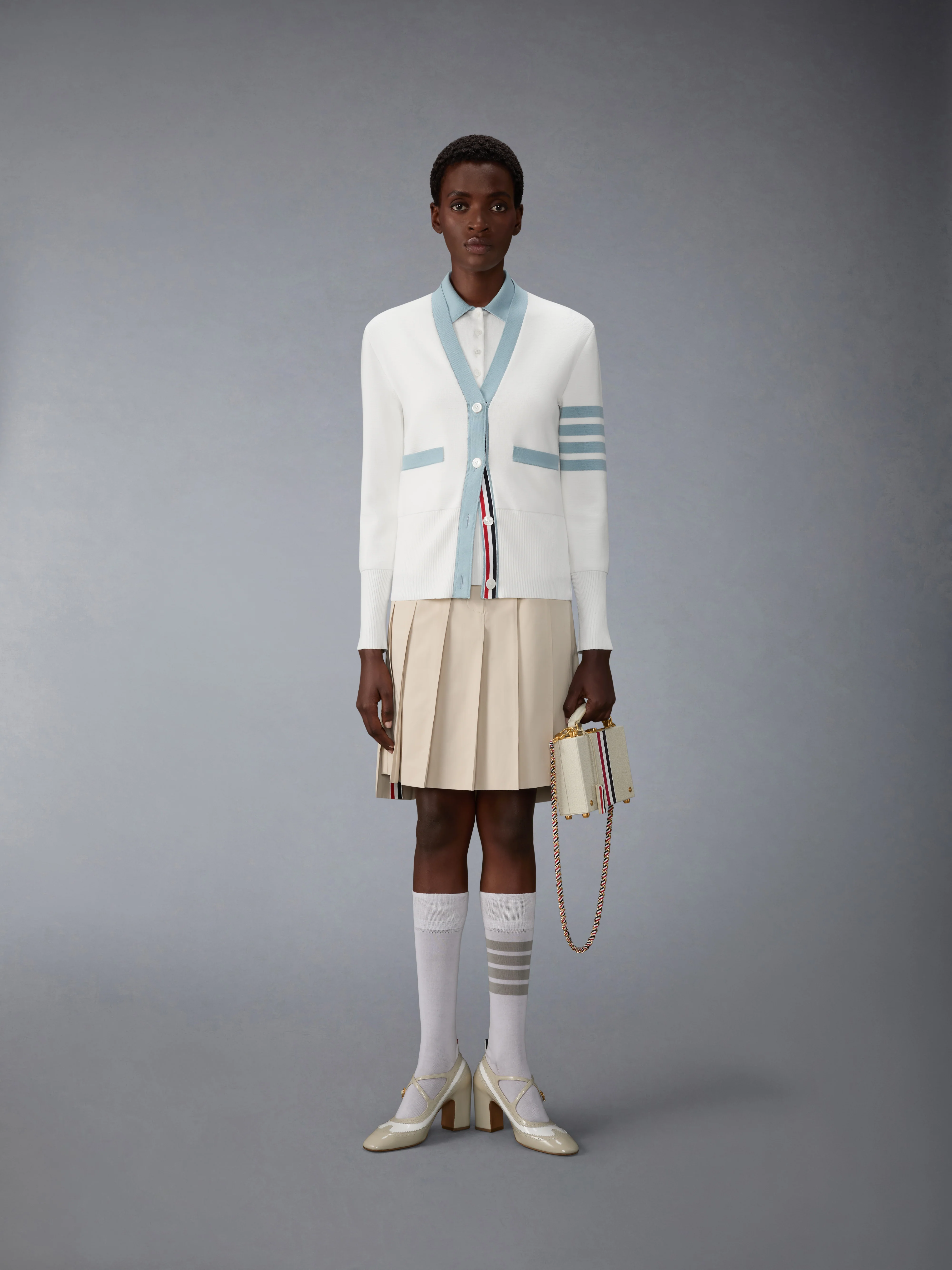MILANO STITCH 4-BAR SLEEVELESS POLO - Image 3