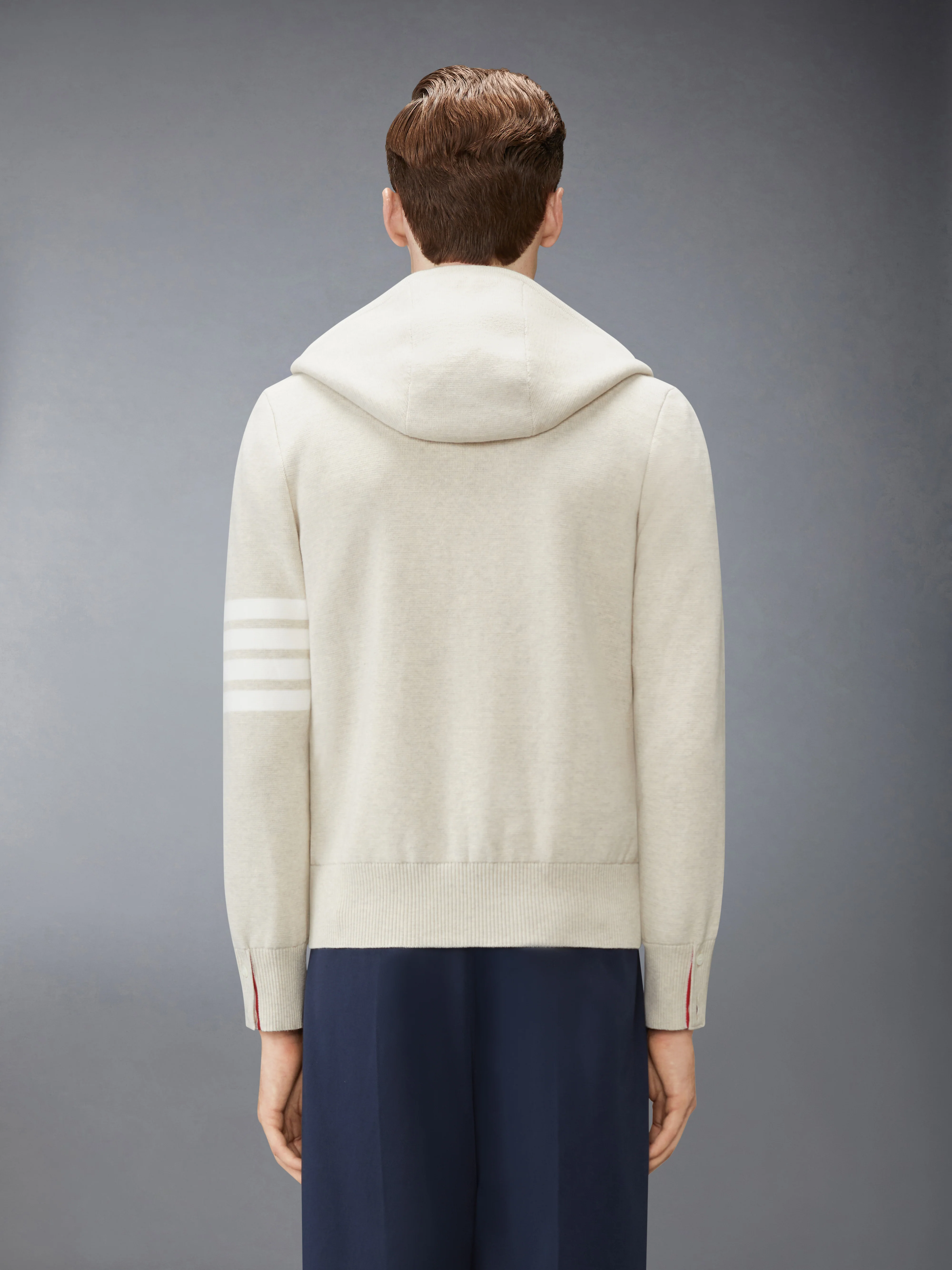 MILANO STITCH 4-BAR ZIP UP HOODIE - Image 3