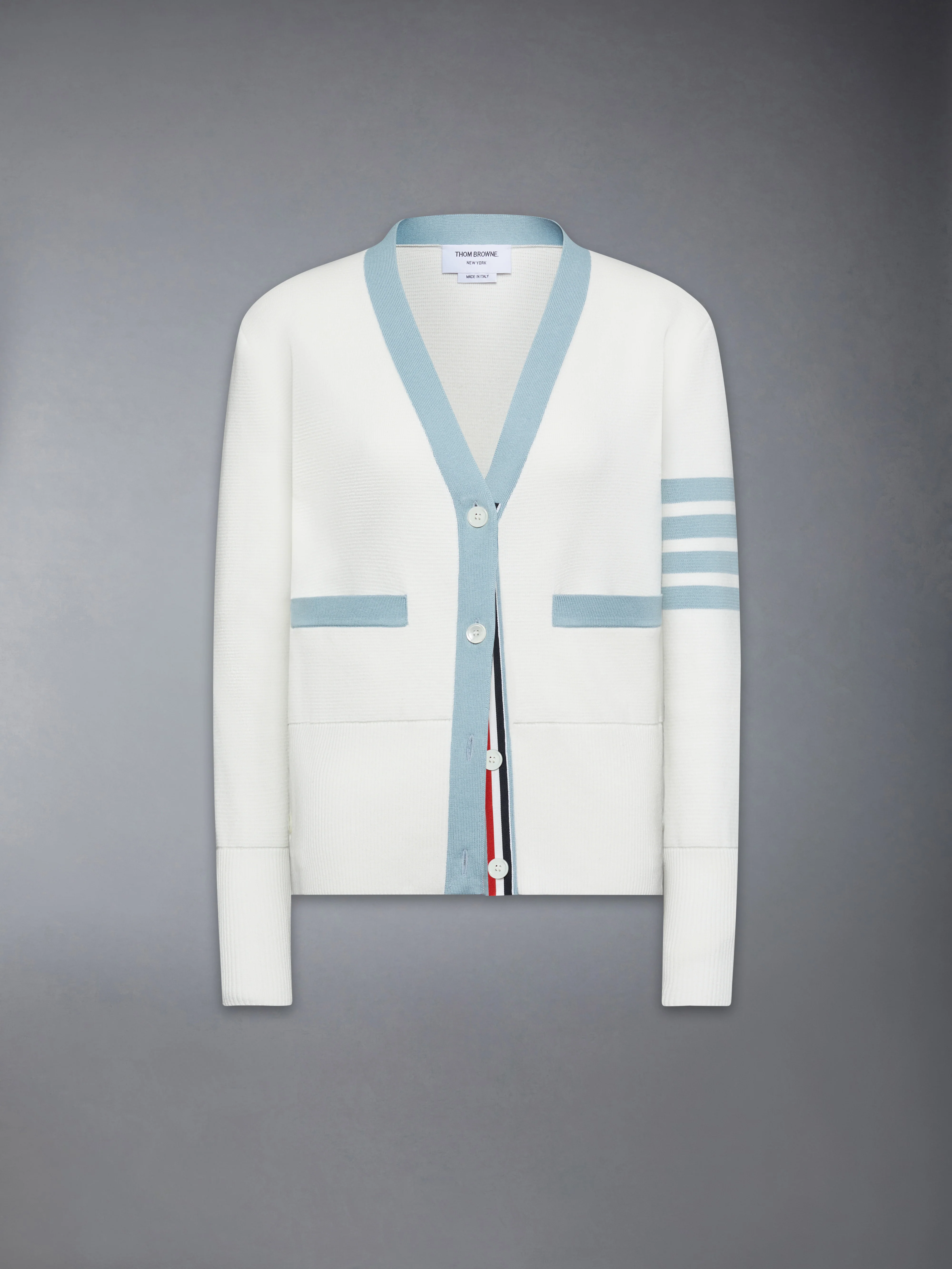 MILANO STITCH COTTON 4-BAR CARDIGAN - Image 6