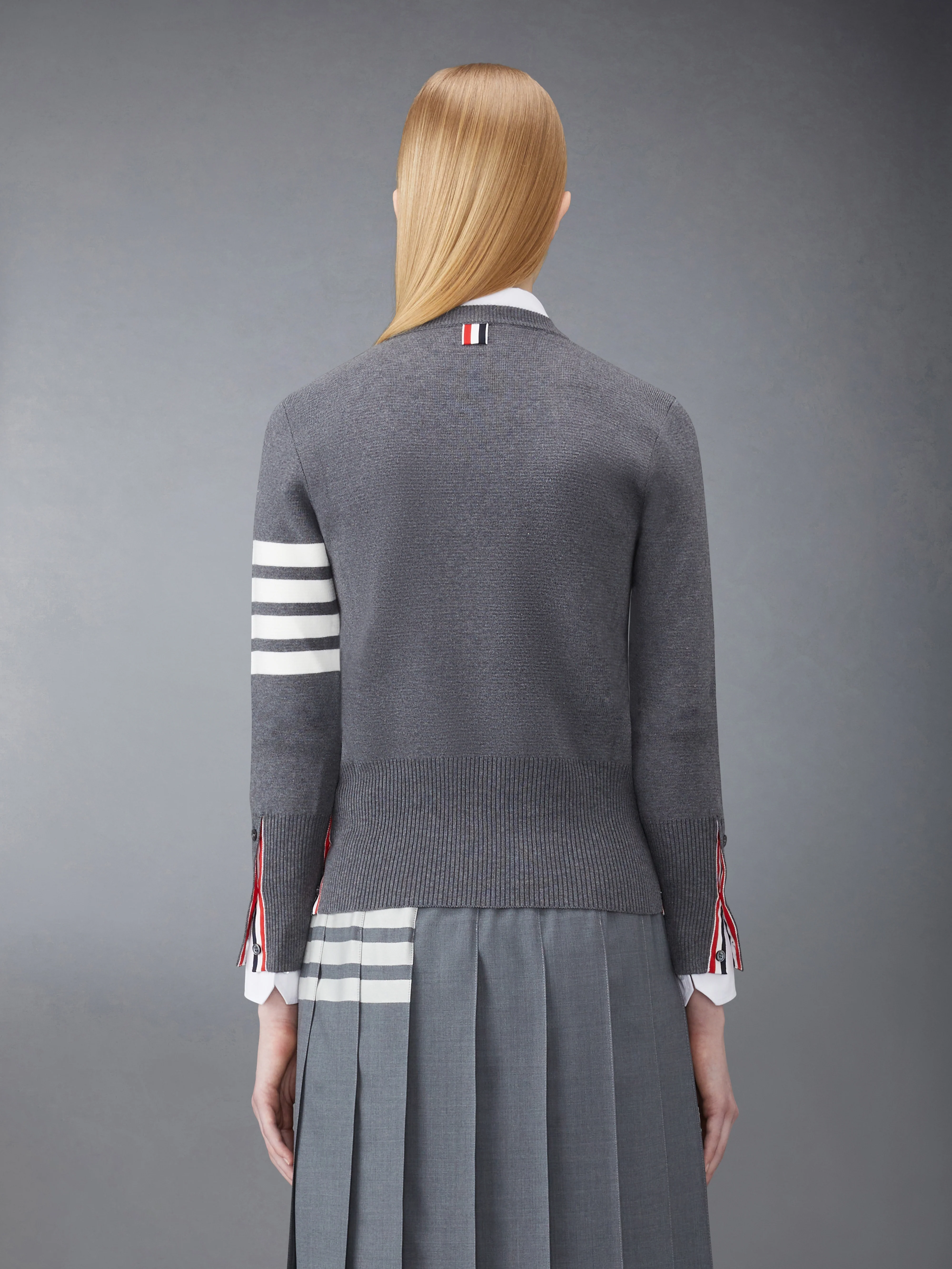 MILANO STITCH COTTON CREPE 4-BAR PULLOVER - Image 2
