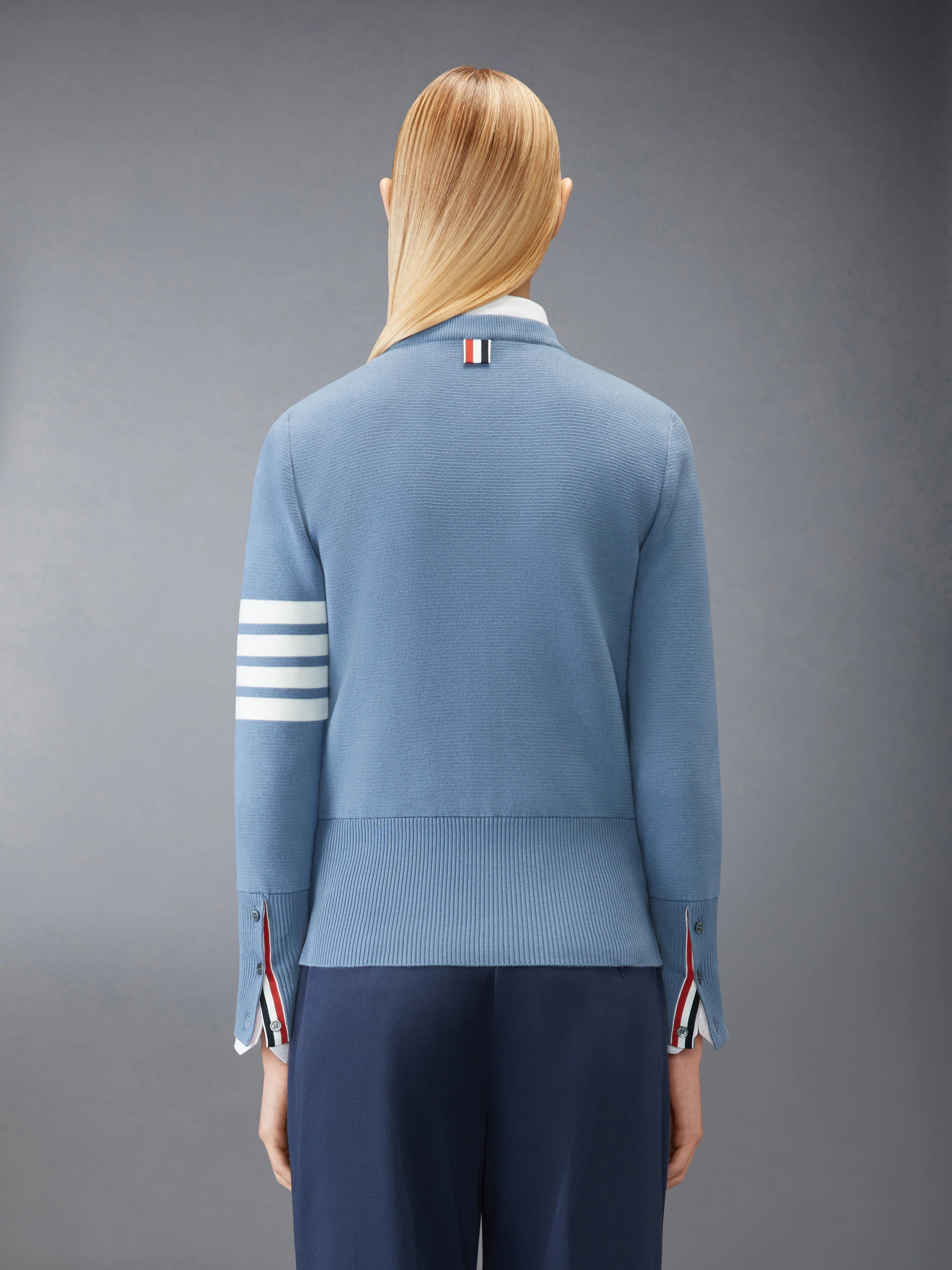 MILANO STITCH COTTON CREPE 4-BAR PULLOVER - Image 2