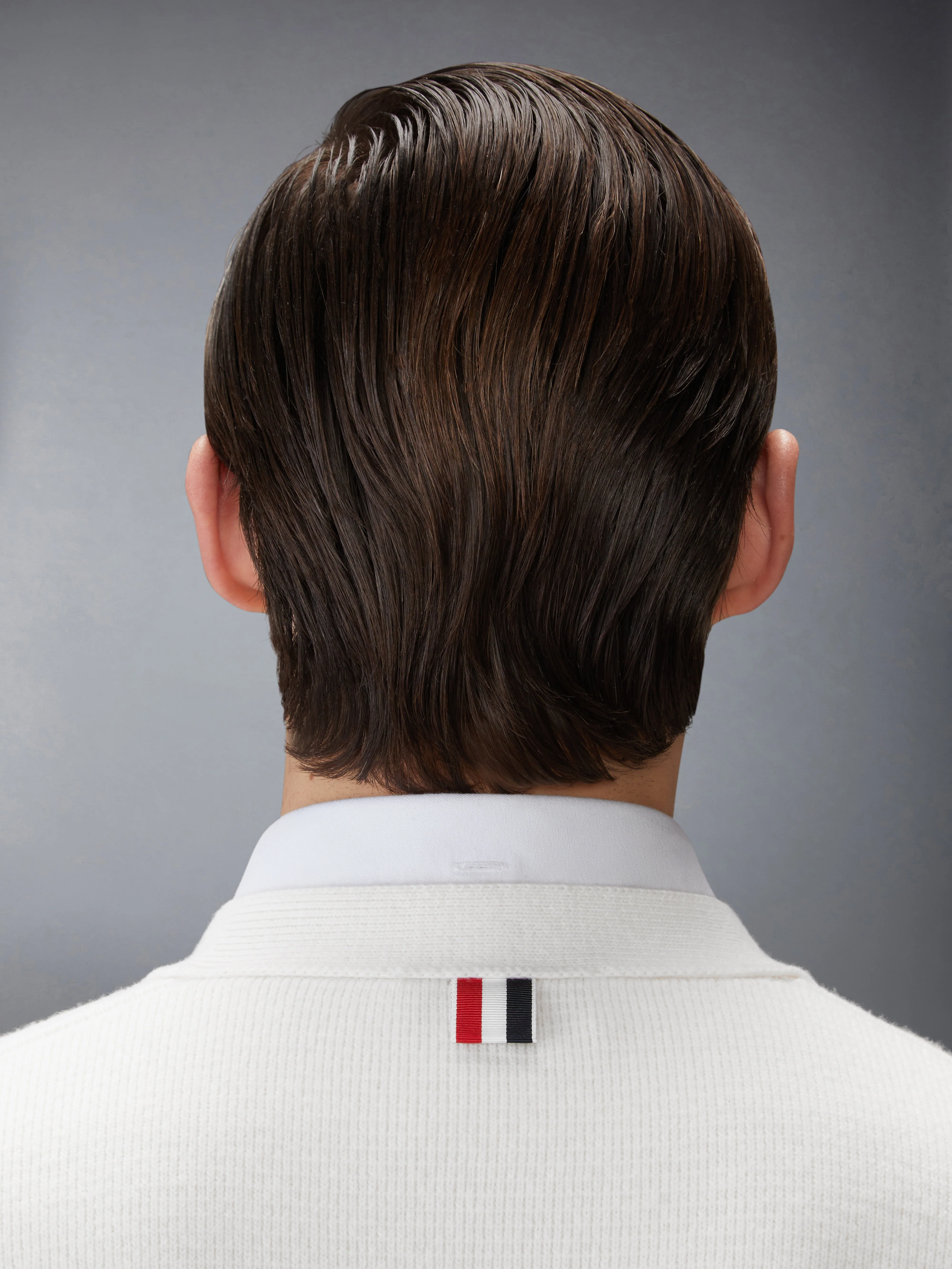 MILANO STITCH MERINO WOOL 4-BAR V NECK CARDIGAN - Image 5