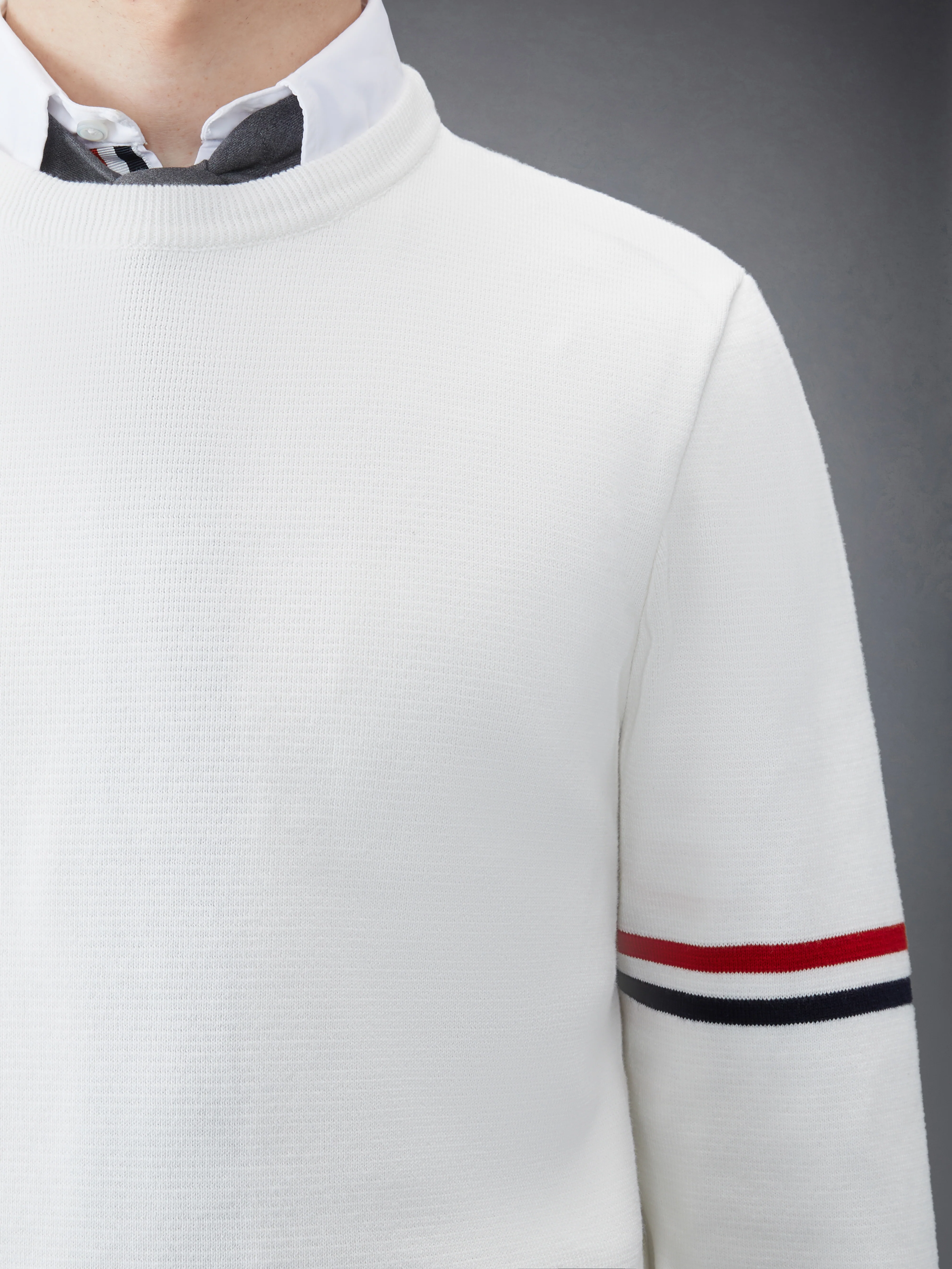 MILANO STITCH RWB ARM STRIPE PULLOVER - Image 6