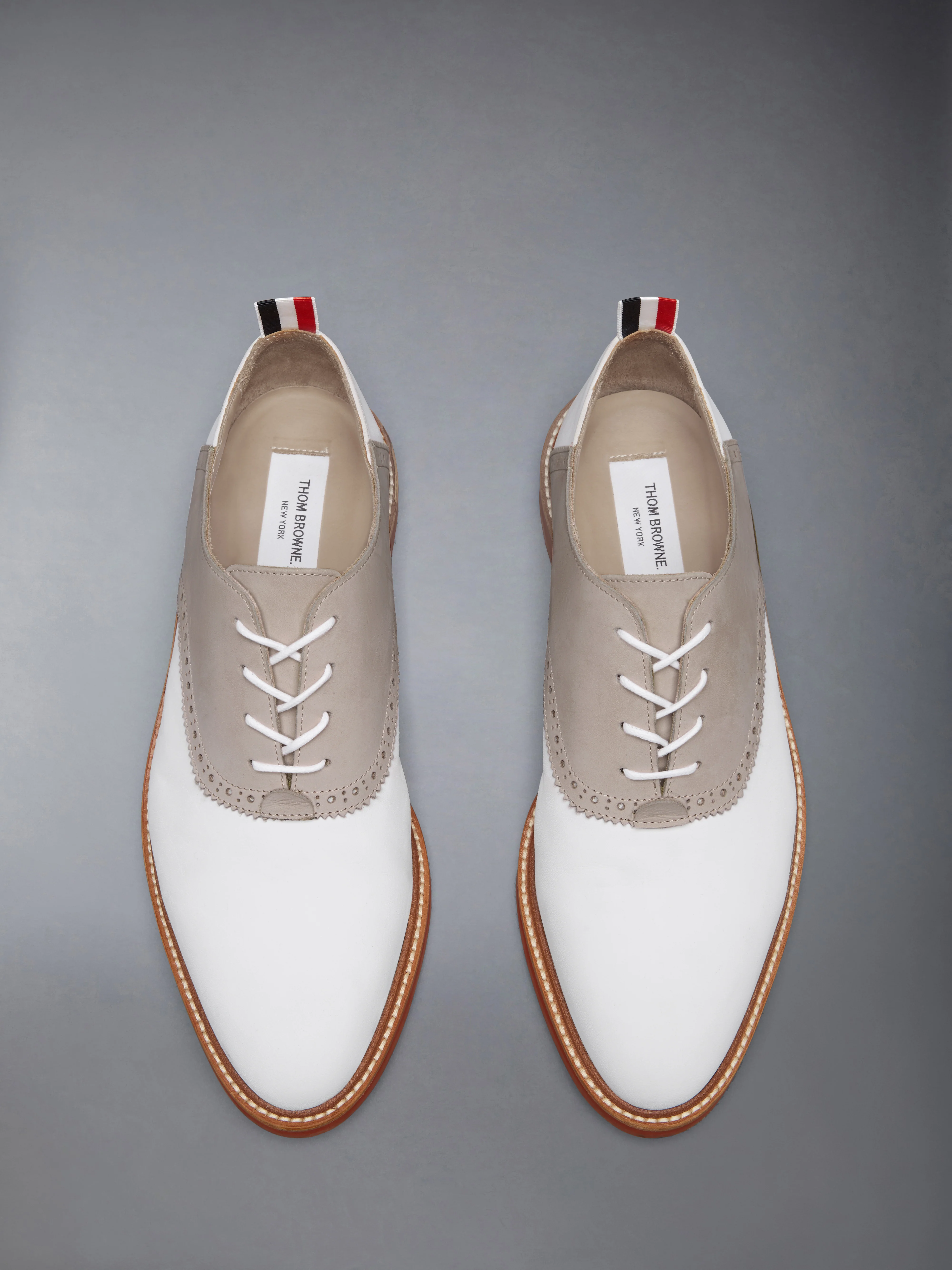 NUBUCK RUBBER SOLE SADDLE SHOE - Image 5