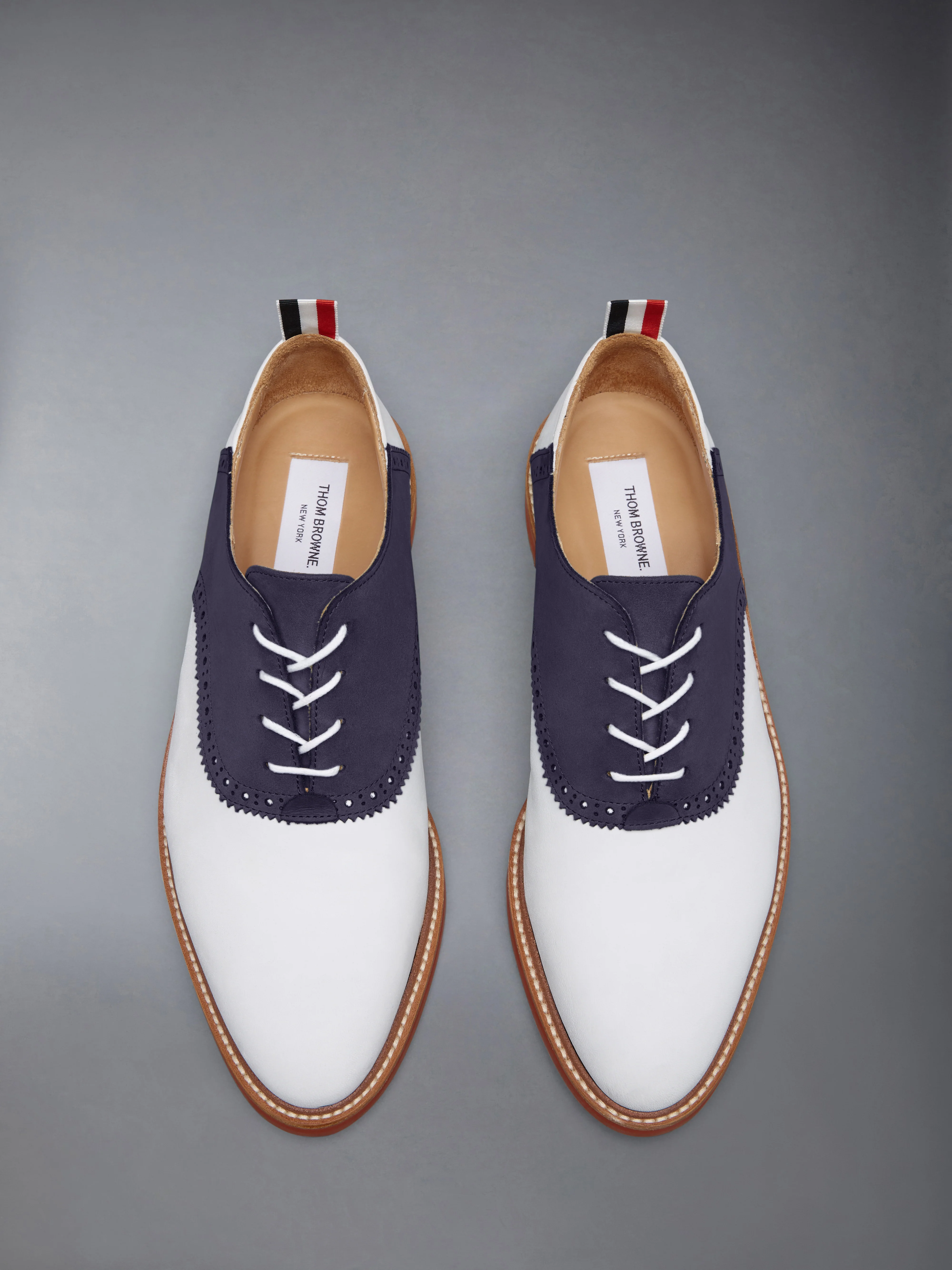 NUBUCK RUBBER SOLE SADDLE SHOE - Image 5