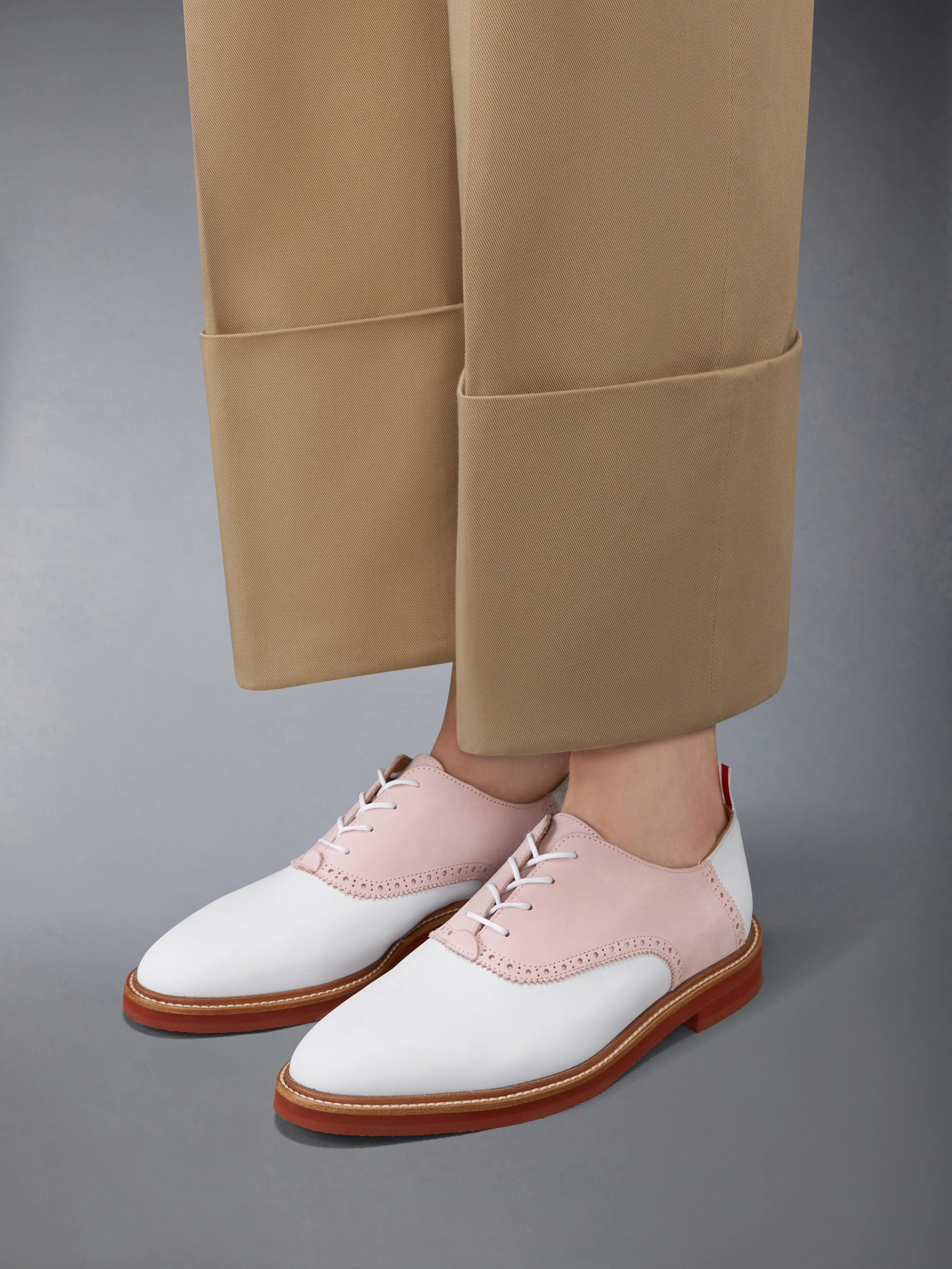 NUBUCK RUBBER SOLE SADDLE SHOE - Image 4