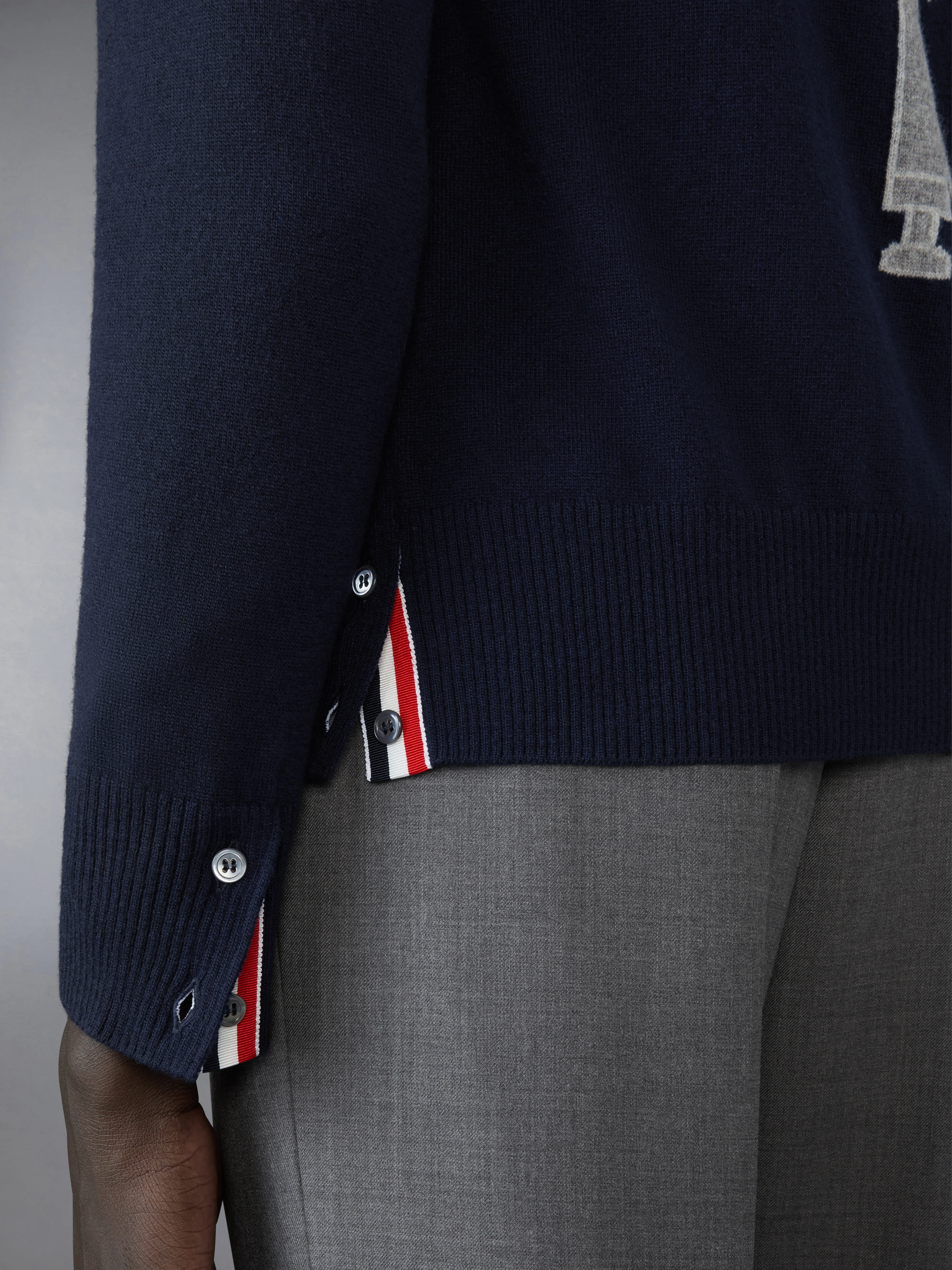 NUTCRACKER MERINO WOOL 4-BAR CARDIGAN - Image 4