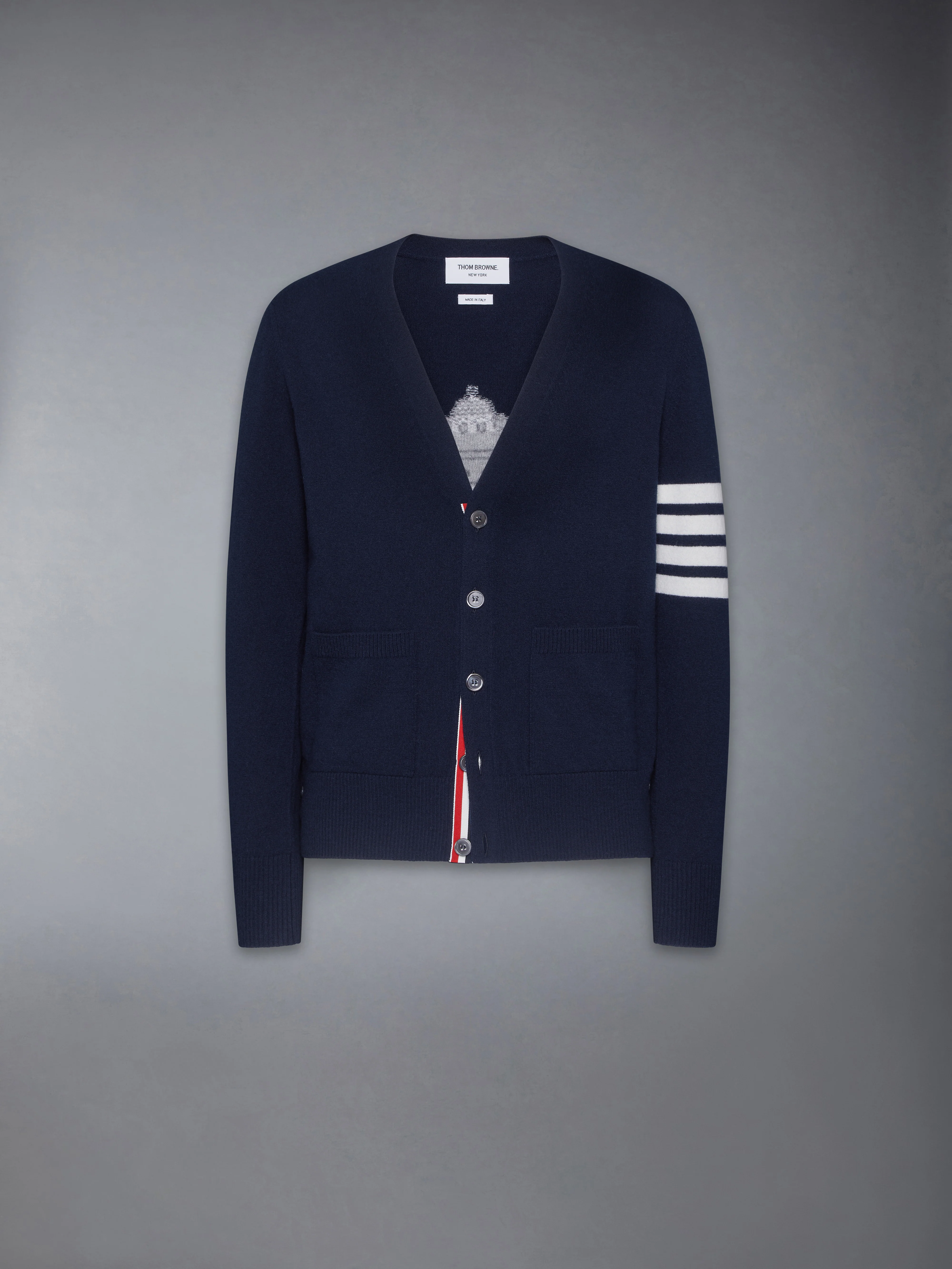NUTCRACKER MERINO WOOL 4-BAR CARDIGAN - Image 6