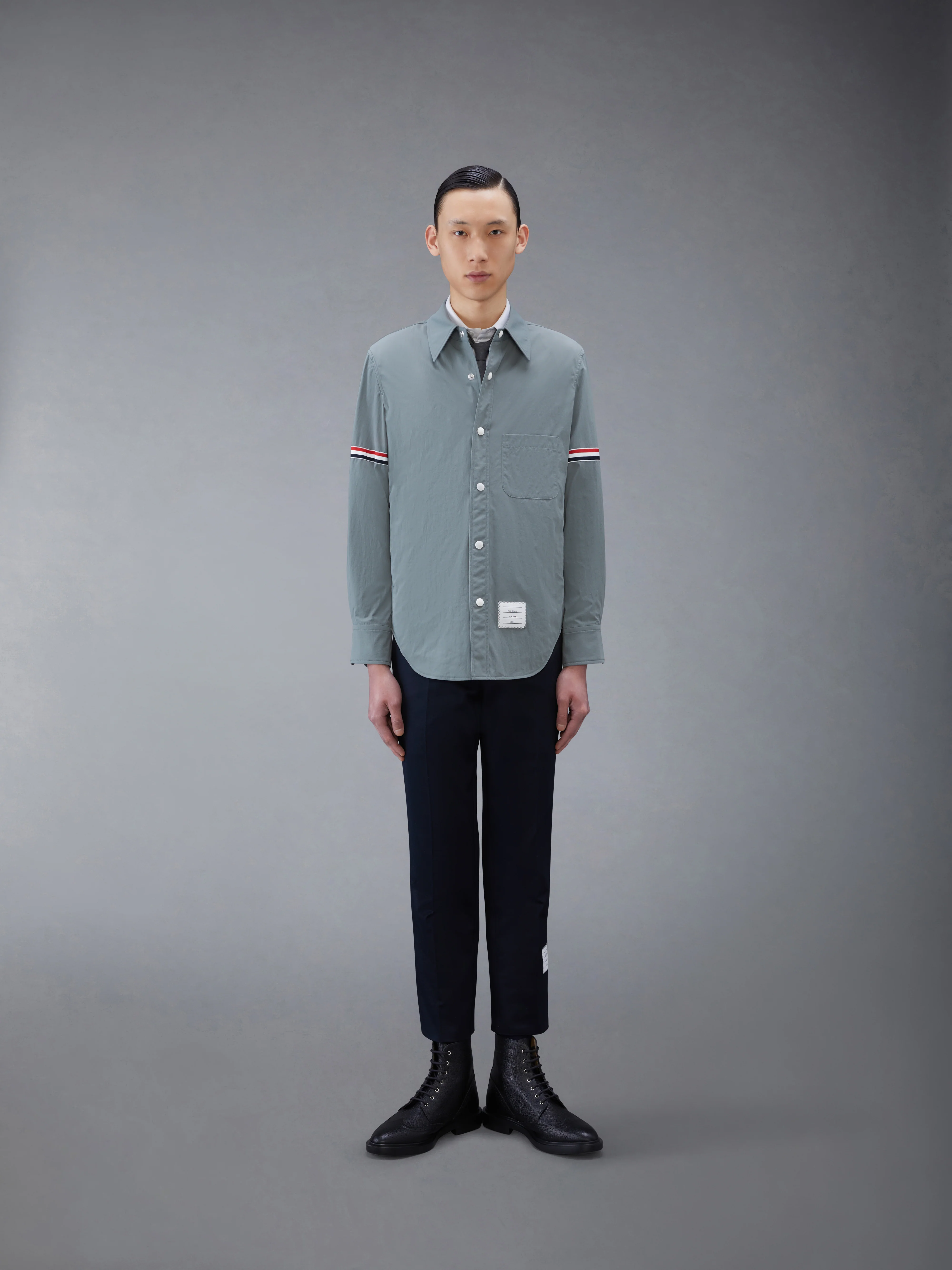 NYLON SHELL ARMBAND SHIRT JACKET - Image 3
