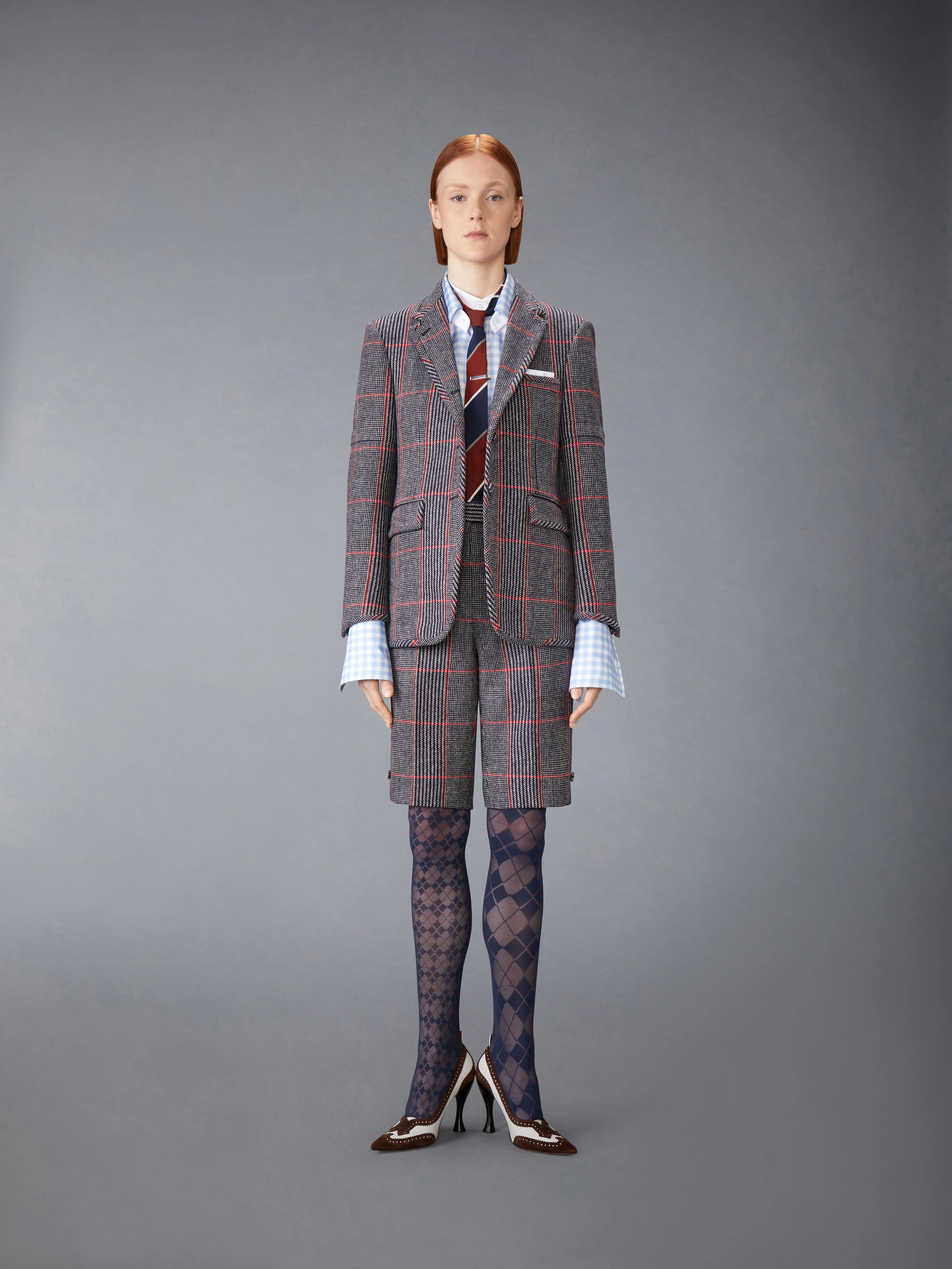 OVERSIZED CHECK HUNTING TWEED BERMUDA SHORT - Image 3