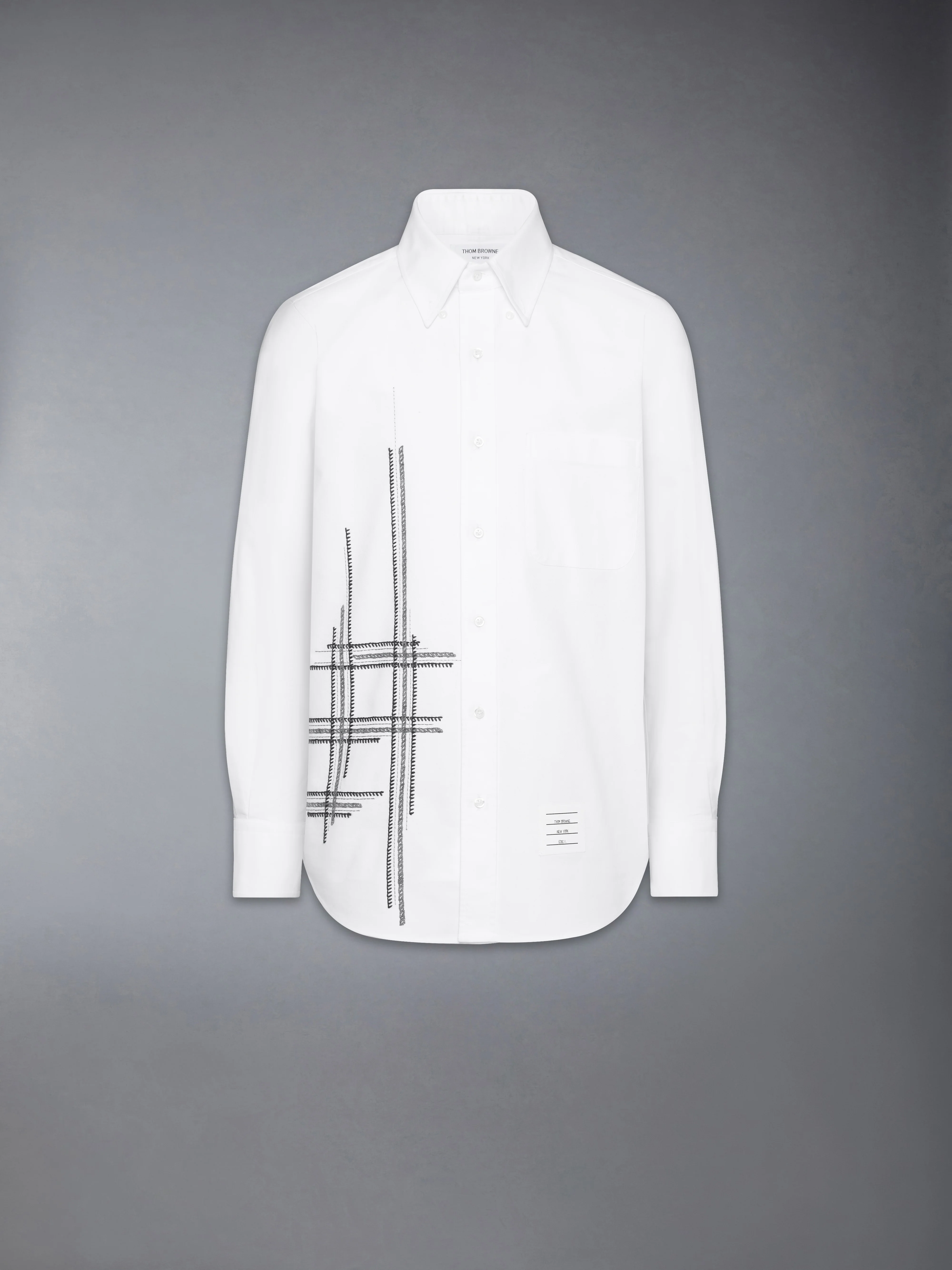 OXFORD BLANKET STITCH DEGRADE SHIRT - Image 7