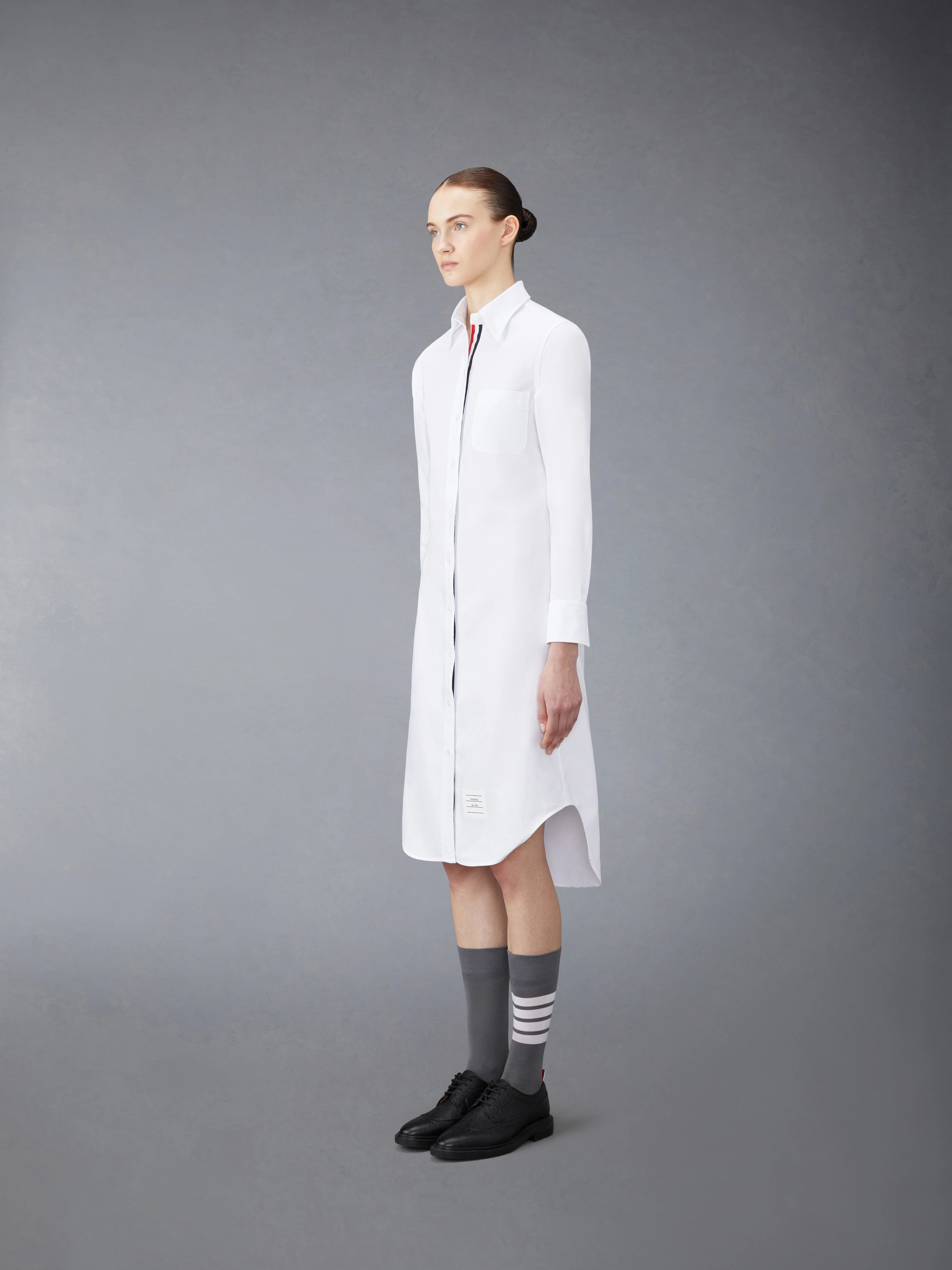 OXFORD GROSGRAIN PLACKET SHIRTDRESS - Image 2