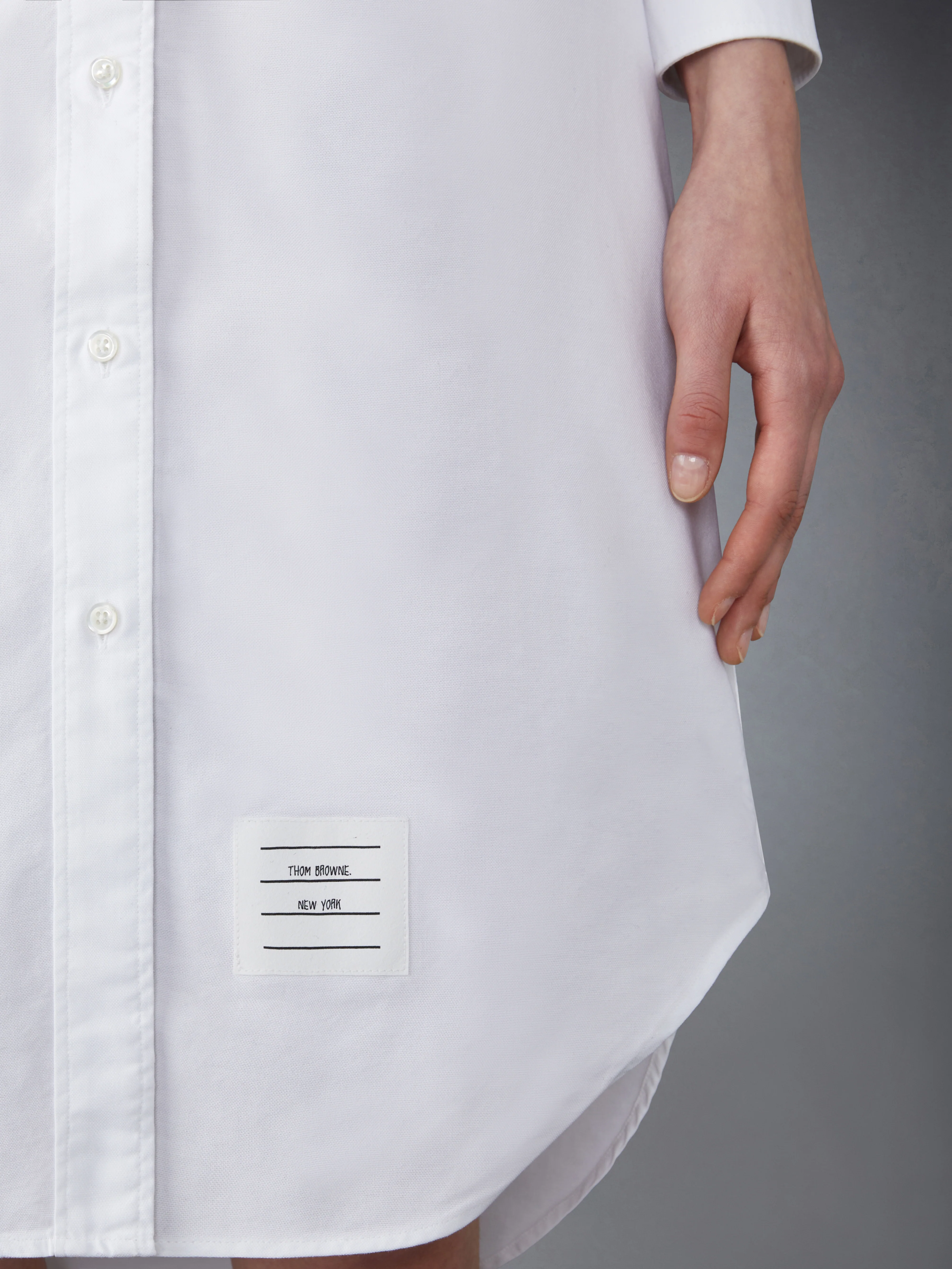 OXFORD GROSGRAIN PLACKET SHIRTDRESS - Image 8