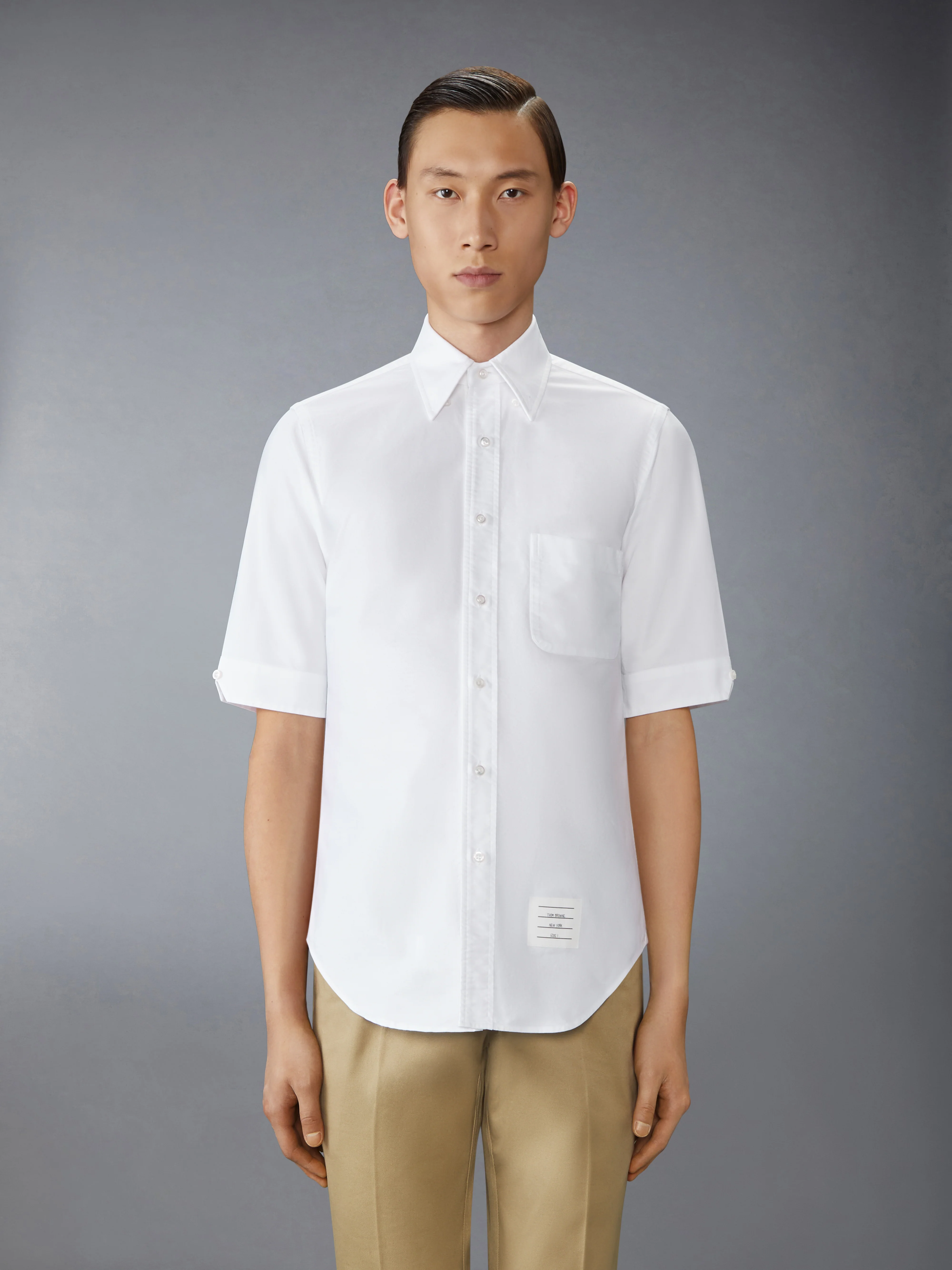 OXFORD GROSGRAIN PLACKET SHORT SLEEVE SHIRT - Image 3