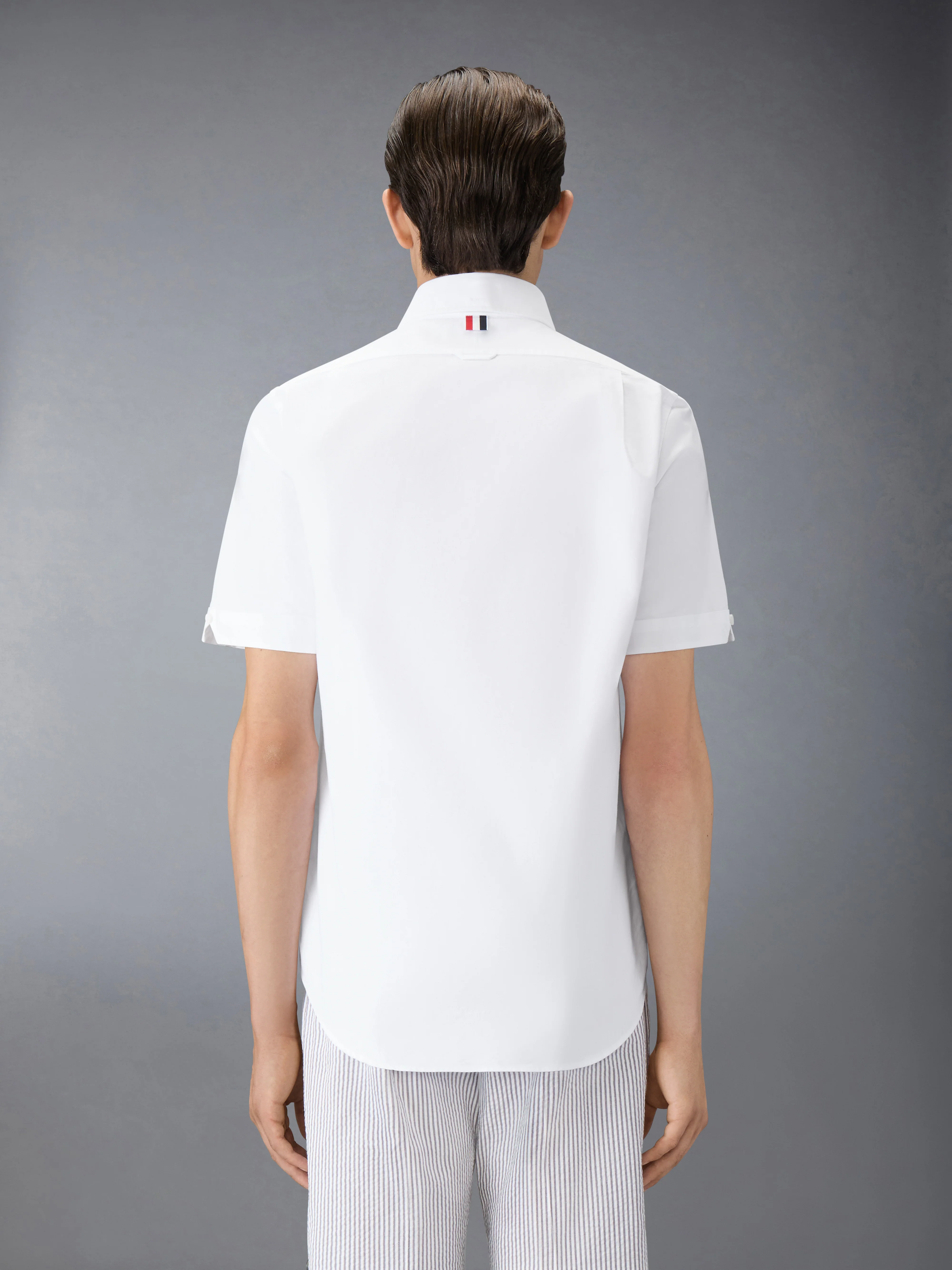 OXFORD GROSGRAIN PLACKET SHORT SLEEVE SHIRT - Image 3
