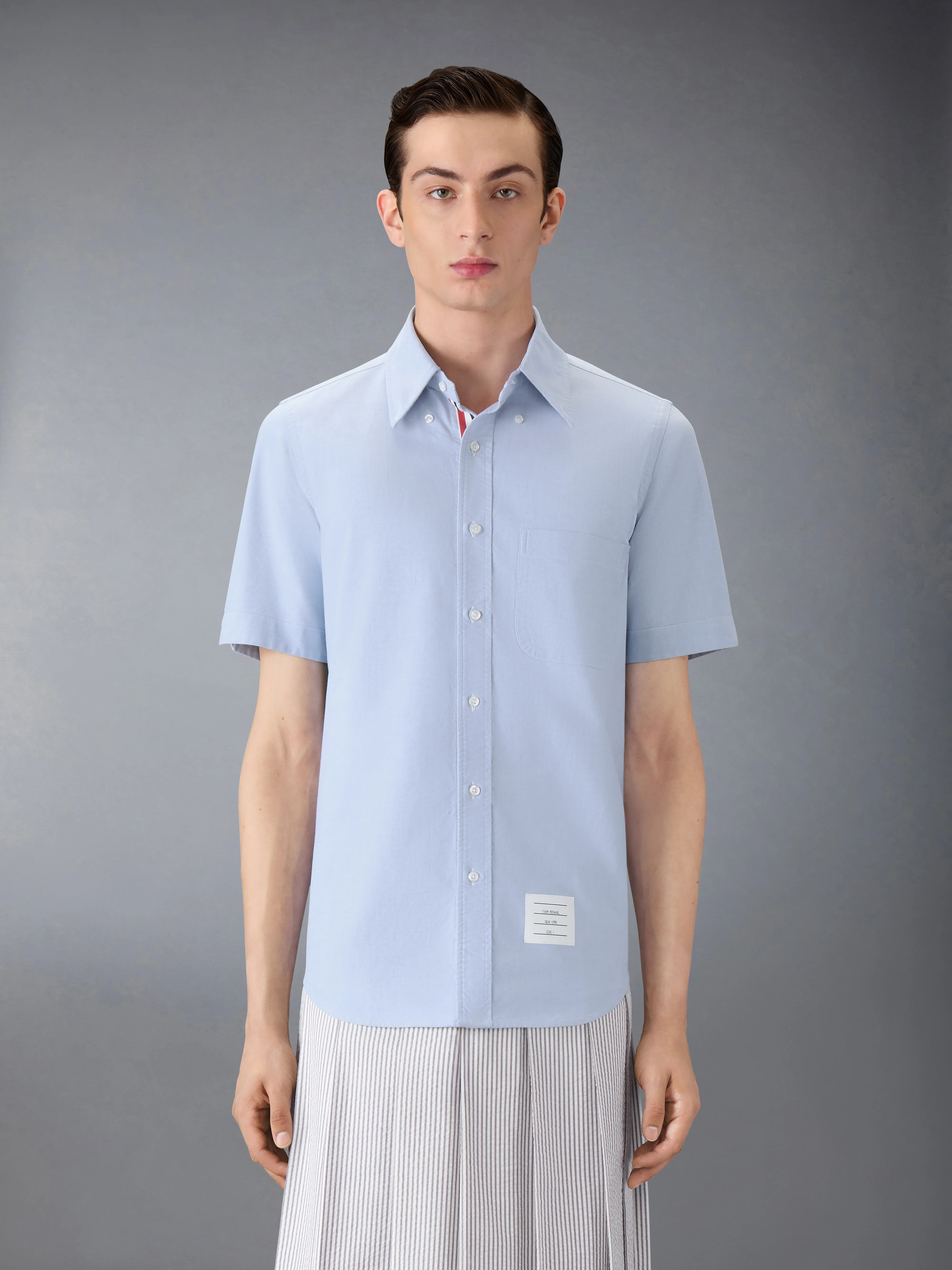 OXFORD GROSGRAIN PLACKET SHORT SLEEVE SHIRT - Image 2