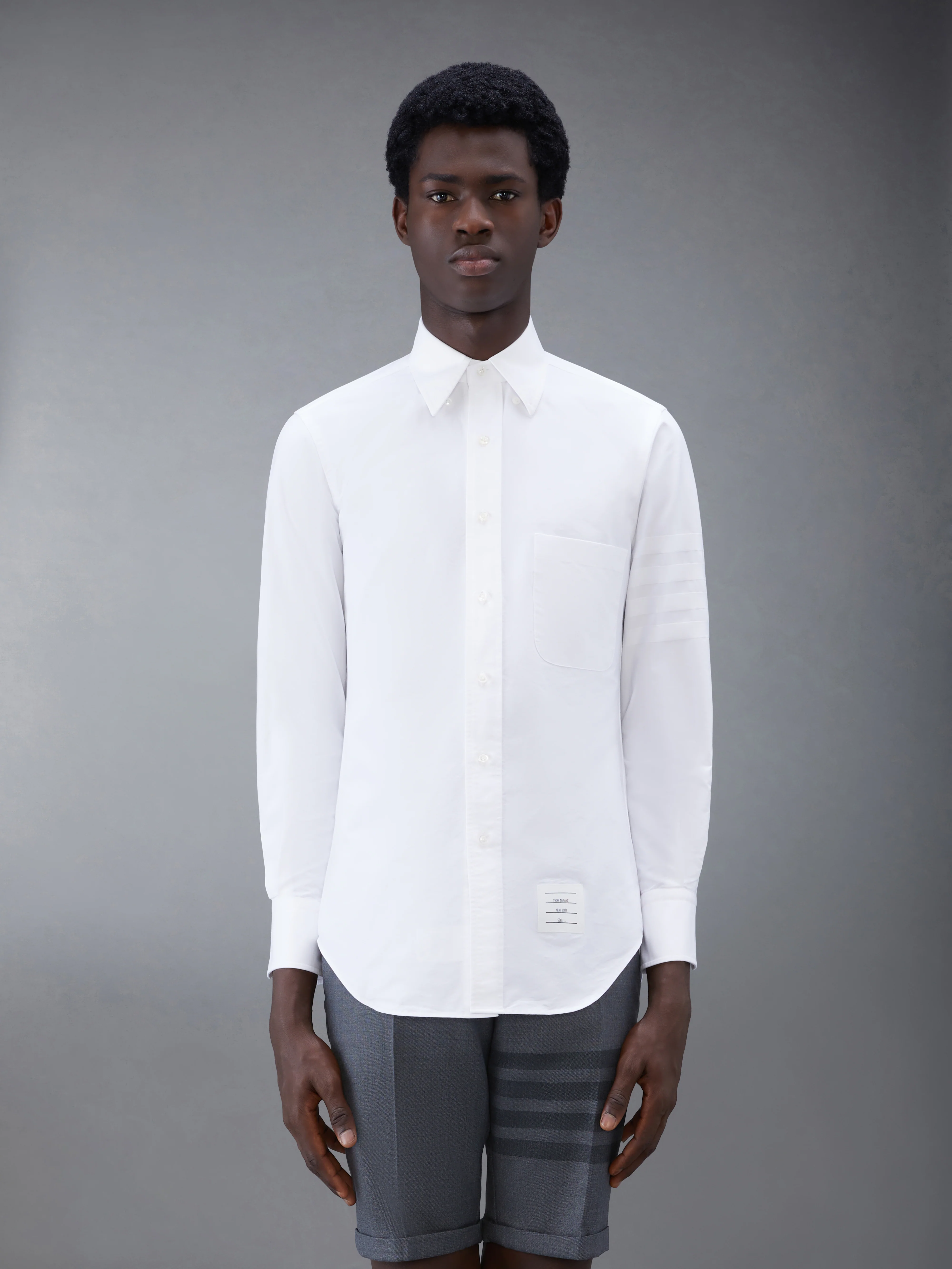 OXFORD SATIN WEAVE 4-BAR SHIRT - Image 2