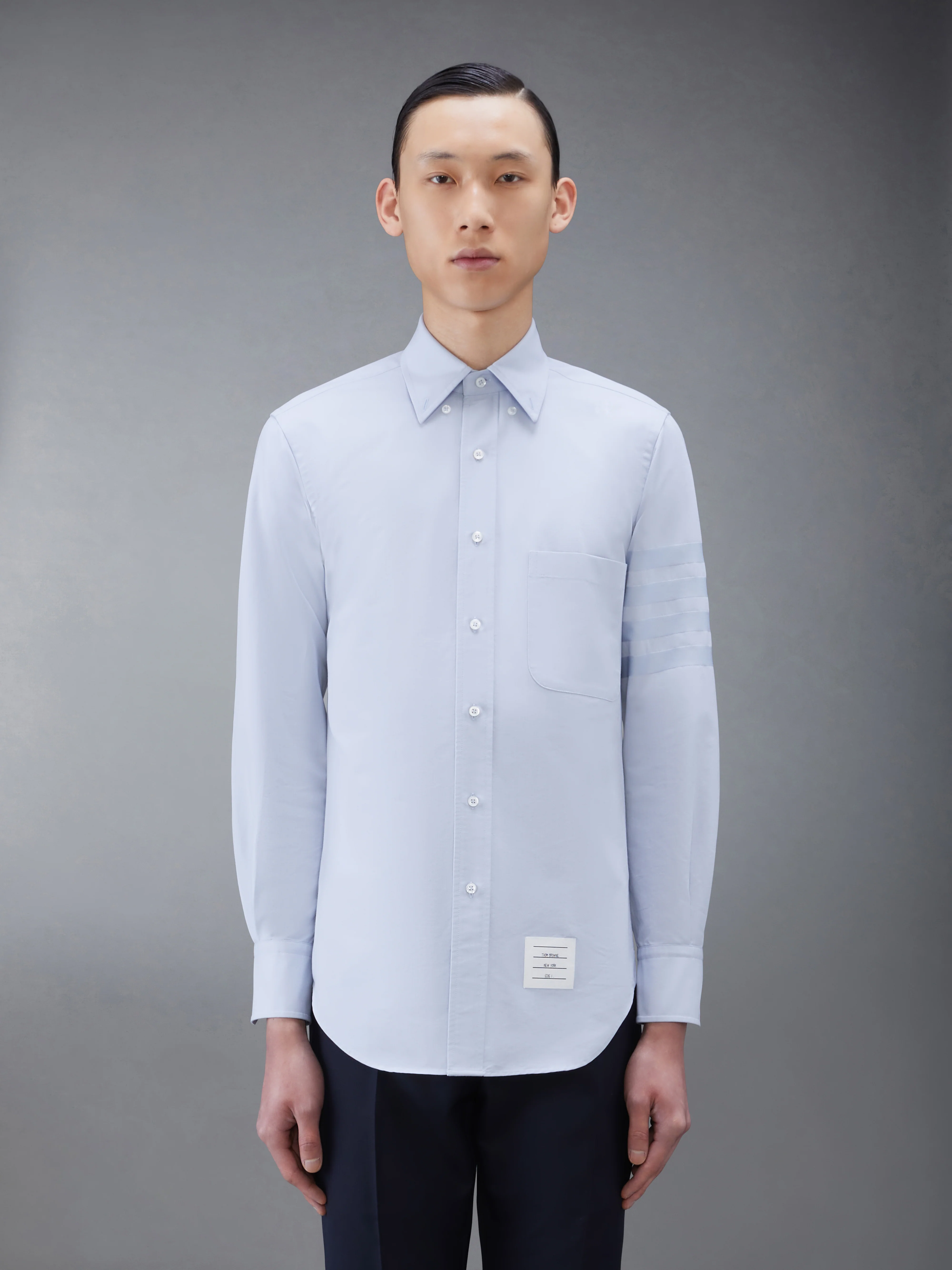 OXFORD SATIN WEAVE 4-BAR SHIRT - Image 2