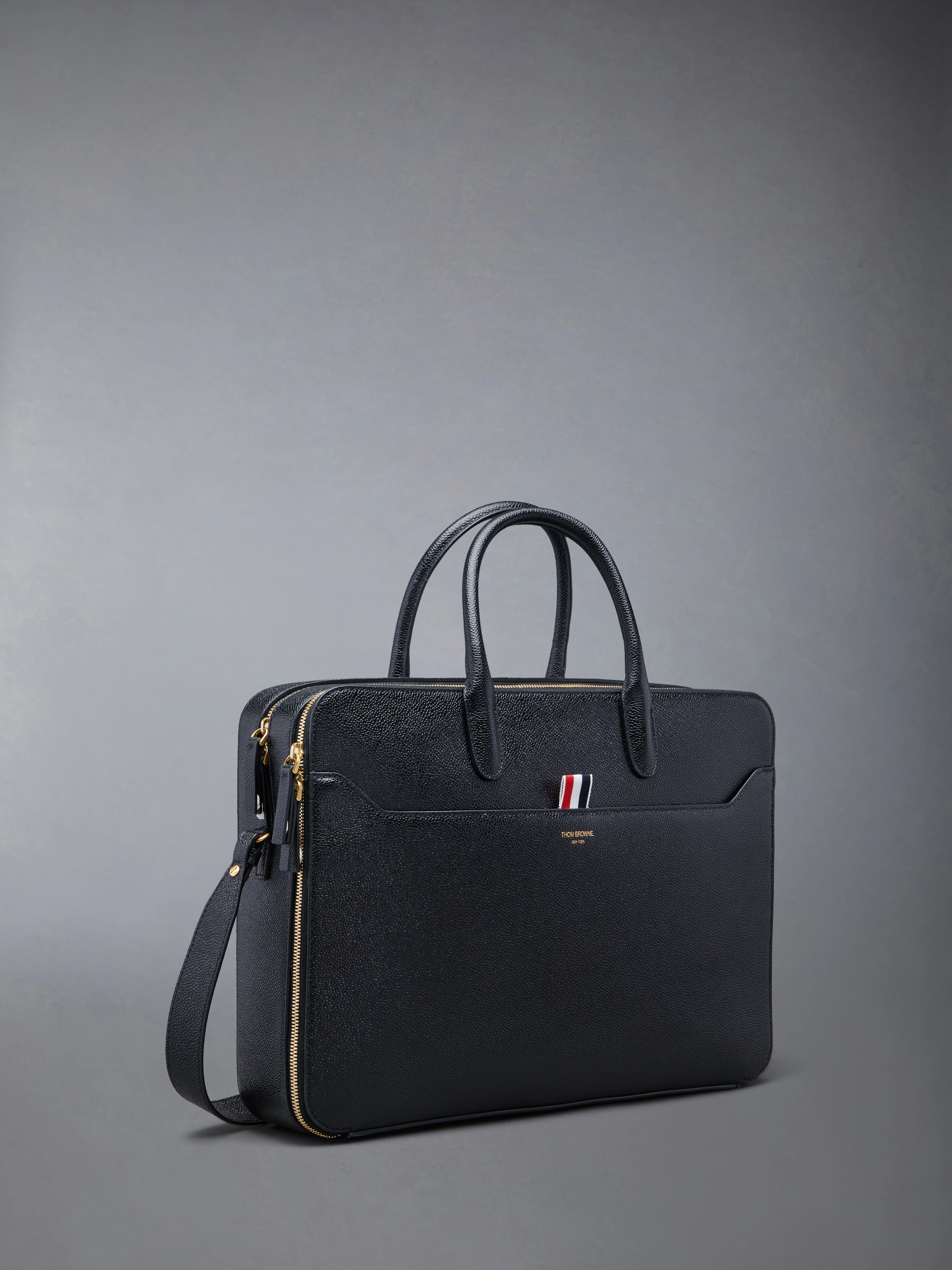 PEBBLE GRAIN DOUBLE COMPARTMENT BUSINESS BAG - Image 2