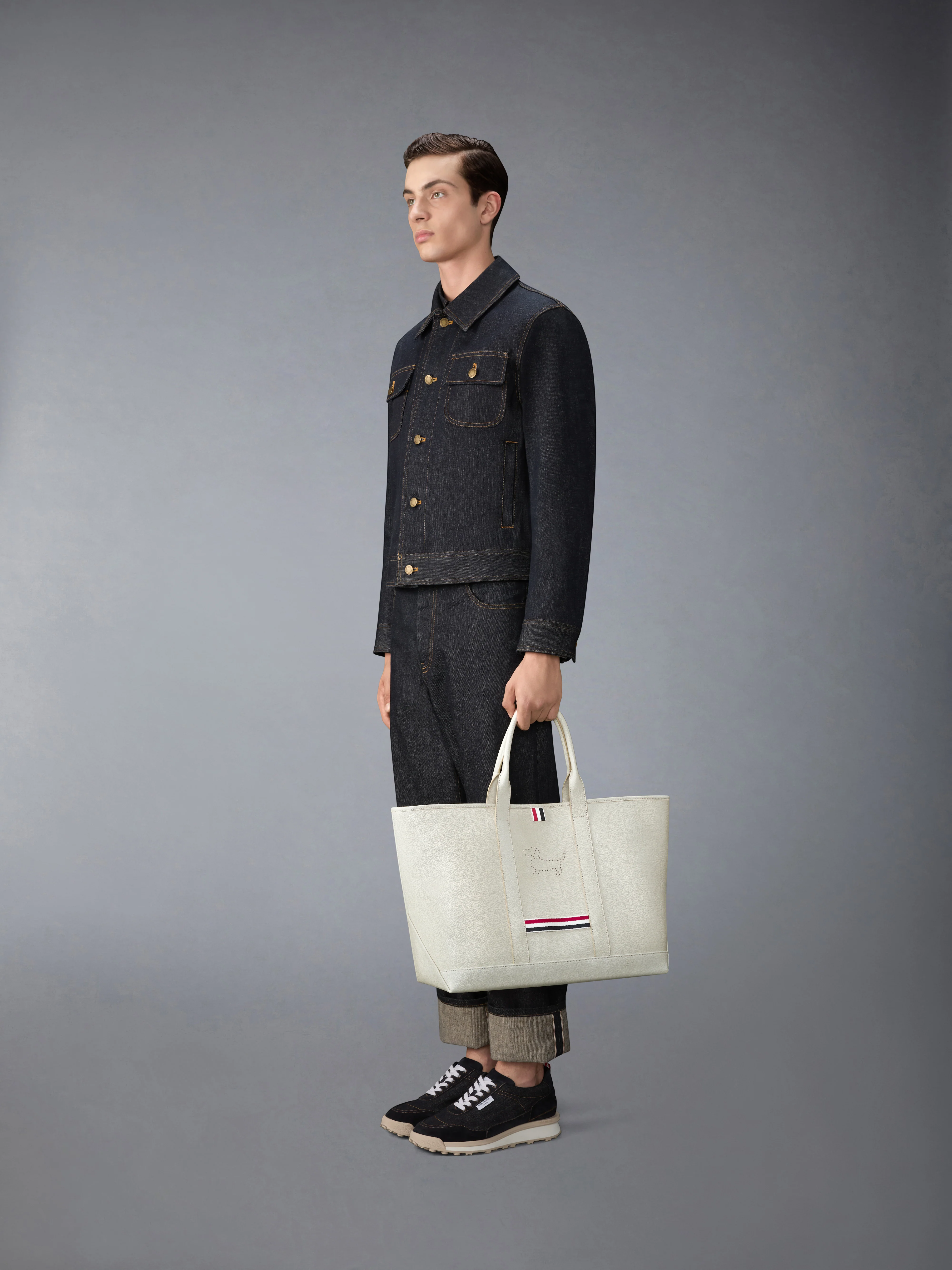 PEBBLE GRAIN HECTOR MEDIUM TOOL TOTE - Image 4