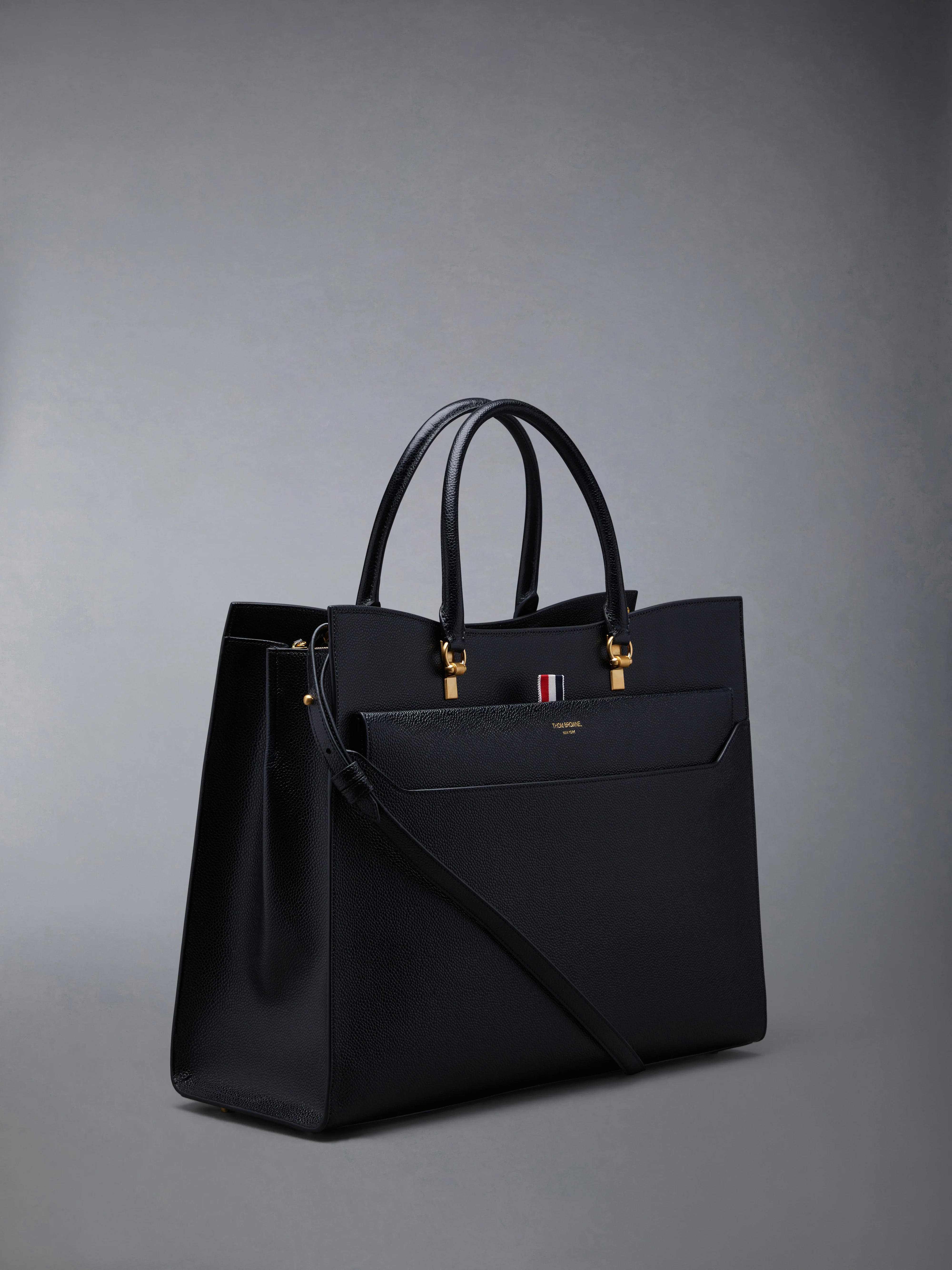 PEBBLE GRAIN LARGE DUET TOTE - Image 2