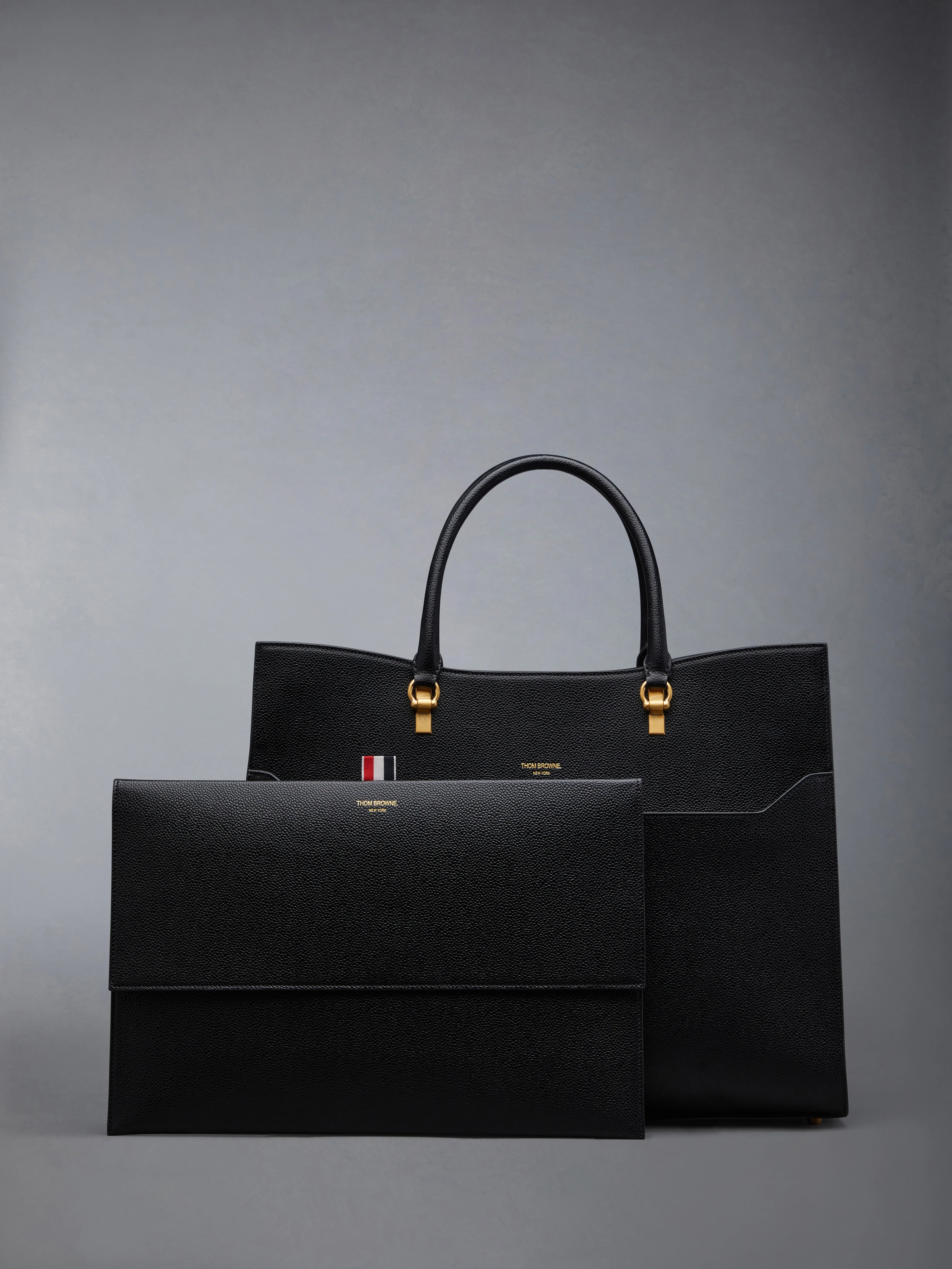PEBBLE GRAIN LARGE DUET TOTE - Image 7