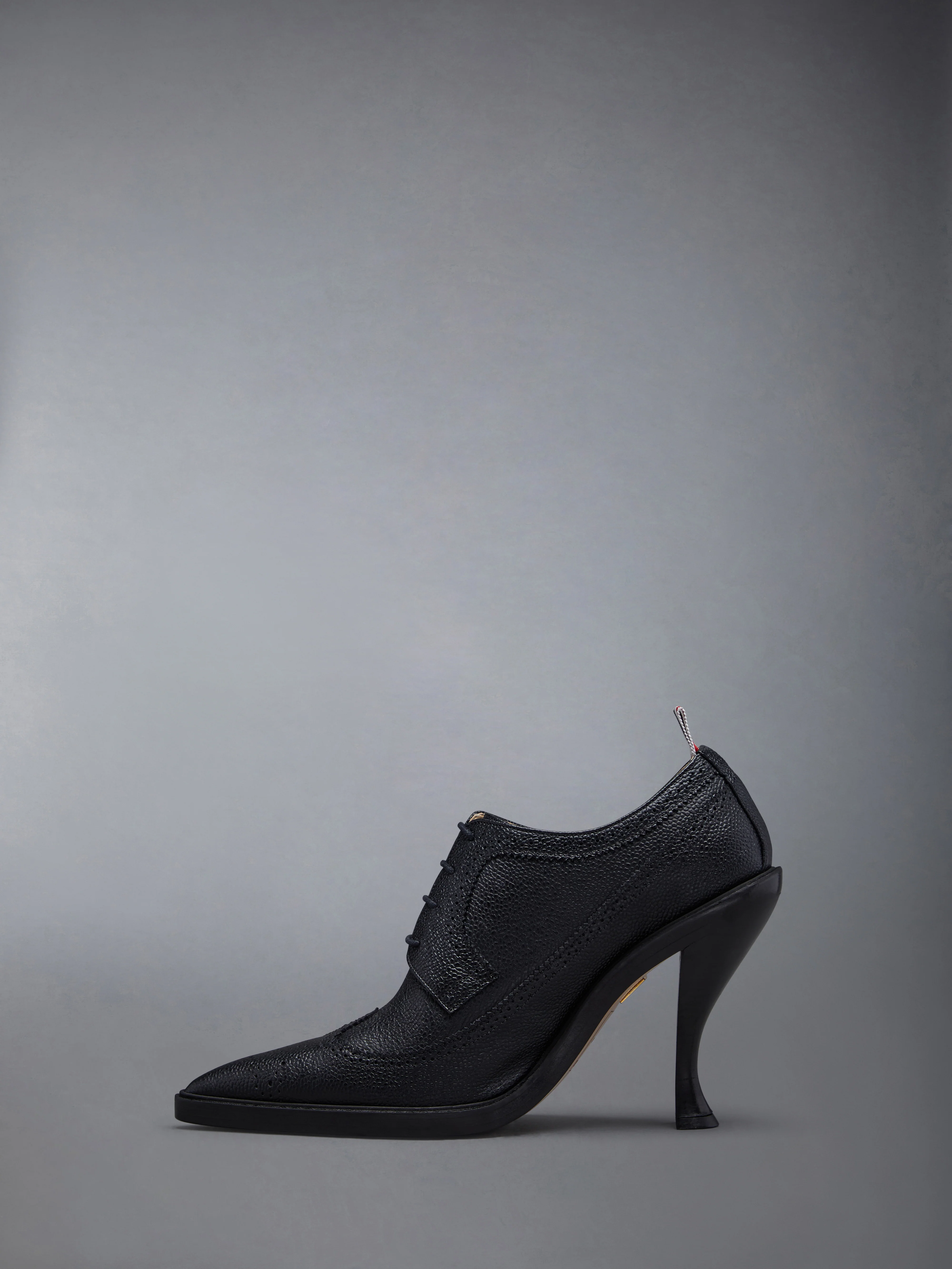 PEBBLE GRAIN LONGWING BROGUE HEEL 105MM - Image 3