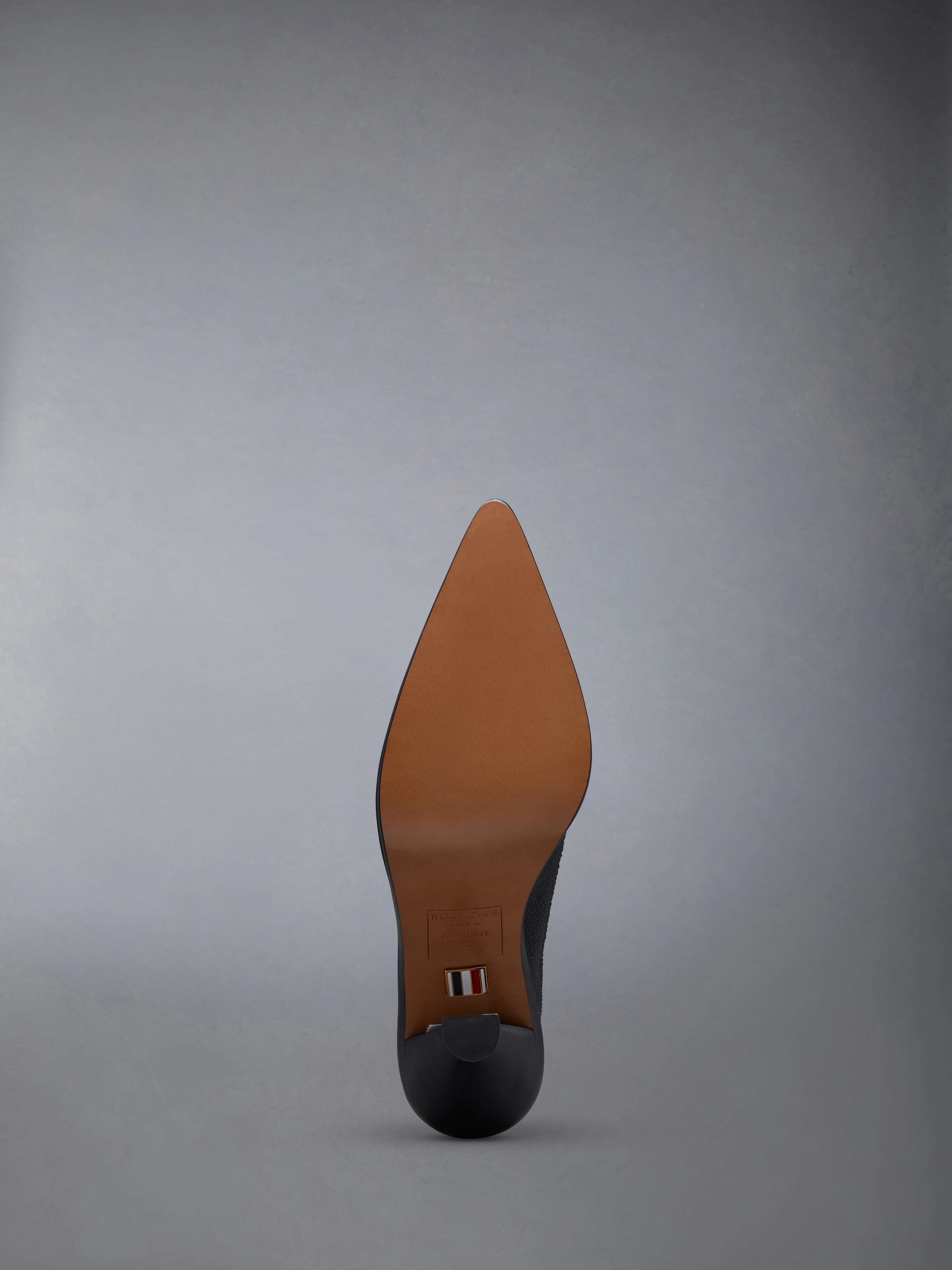 PEBBLE GRAIN LONGWING BROGUE HEEL 105MM - Image 6