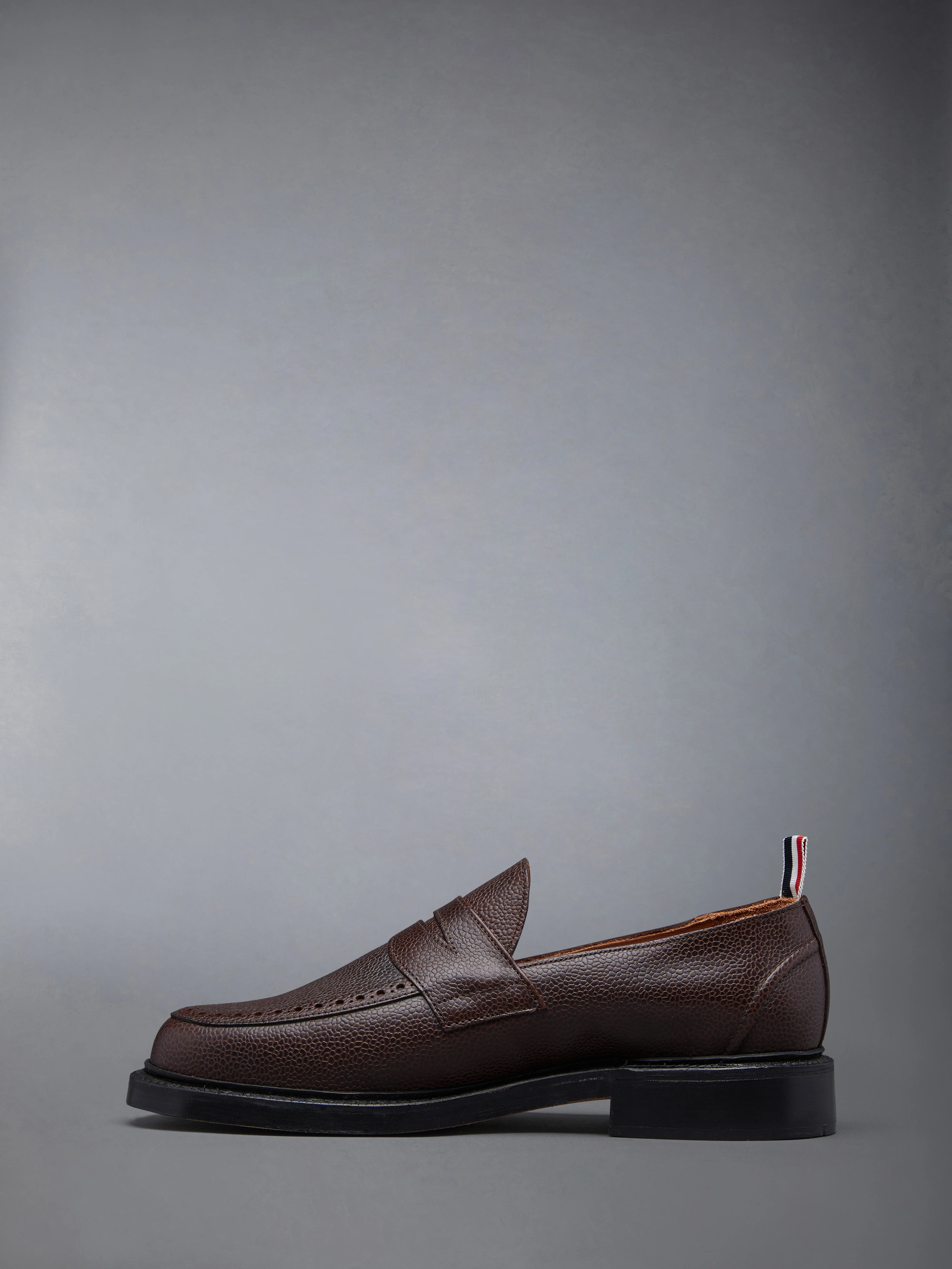 PEBBLE GRAIN LEATHER SOLE PENNY LOAFER - Image 3