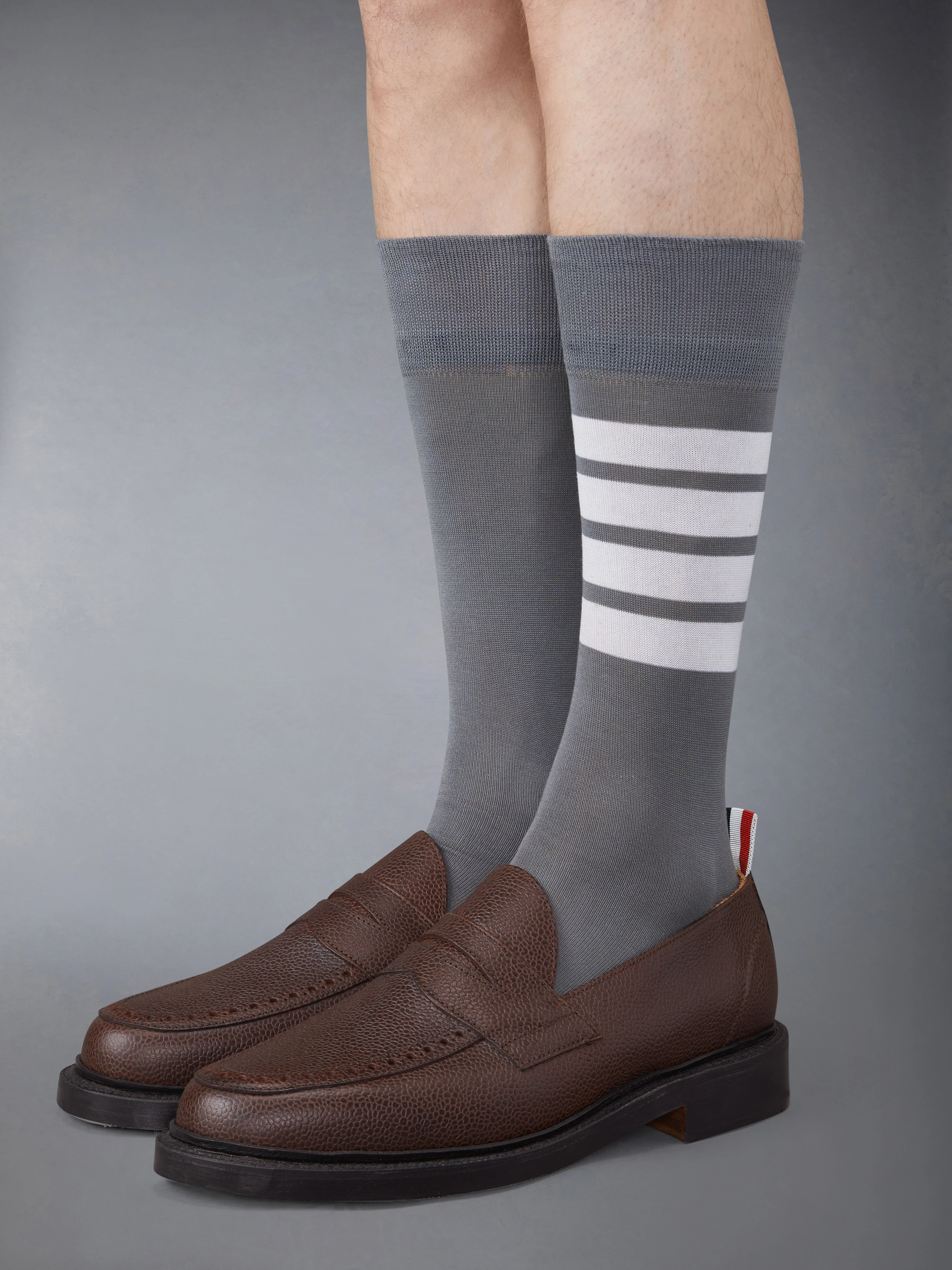 PEBBLE GRAIN LEATHER SOLE PENNY LOAFER - Image 4