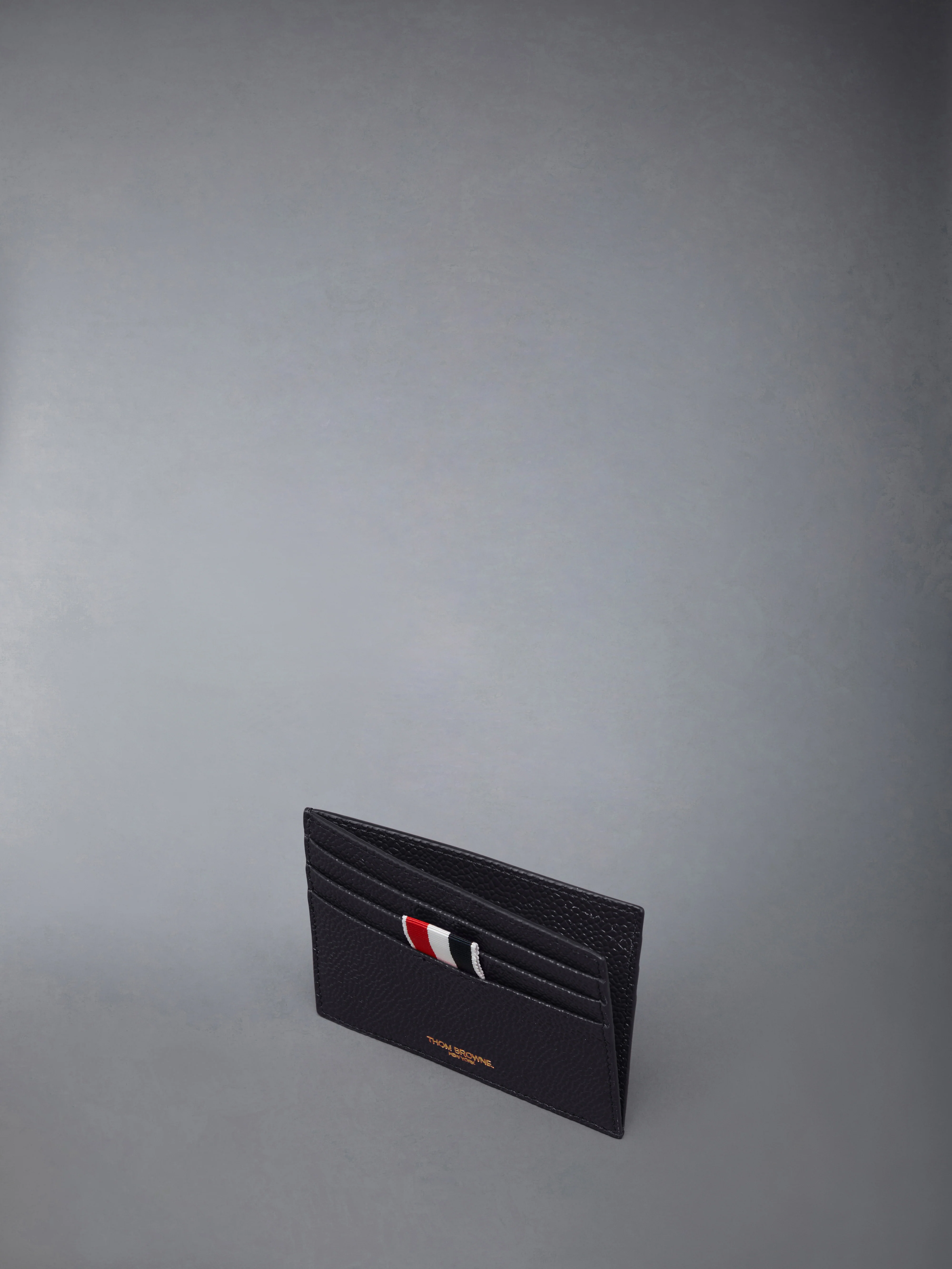 PEBBLE GRAIN NOTE COMPARTMENT CARD HOLDER - Image 3