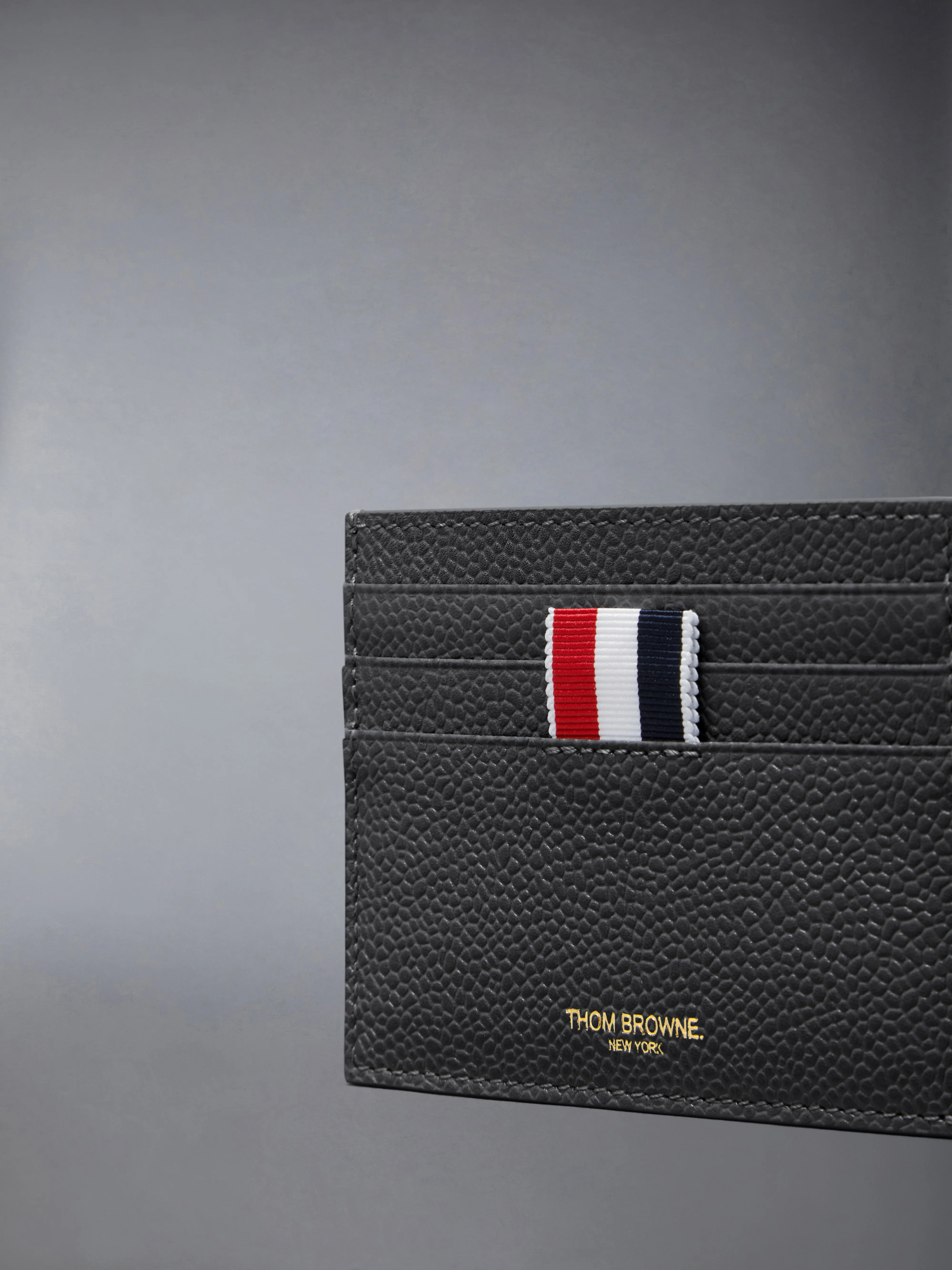 PEBBLE GRAIN NOTE COMPARTMENT CARD HOLDER - Image 4