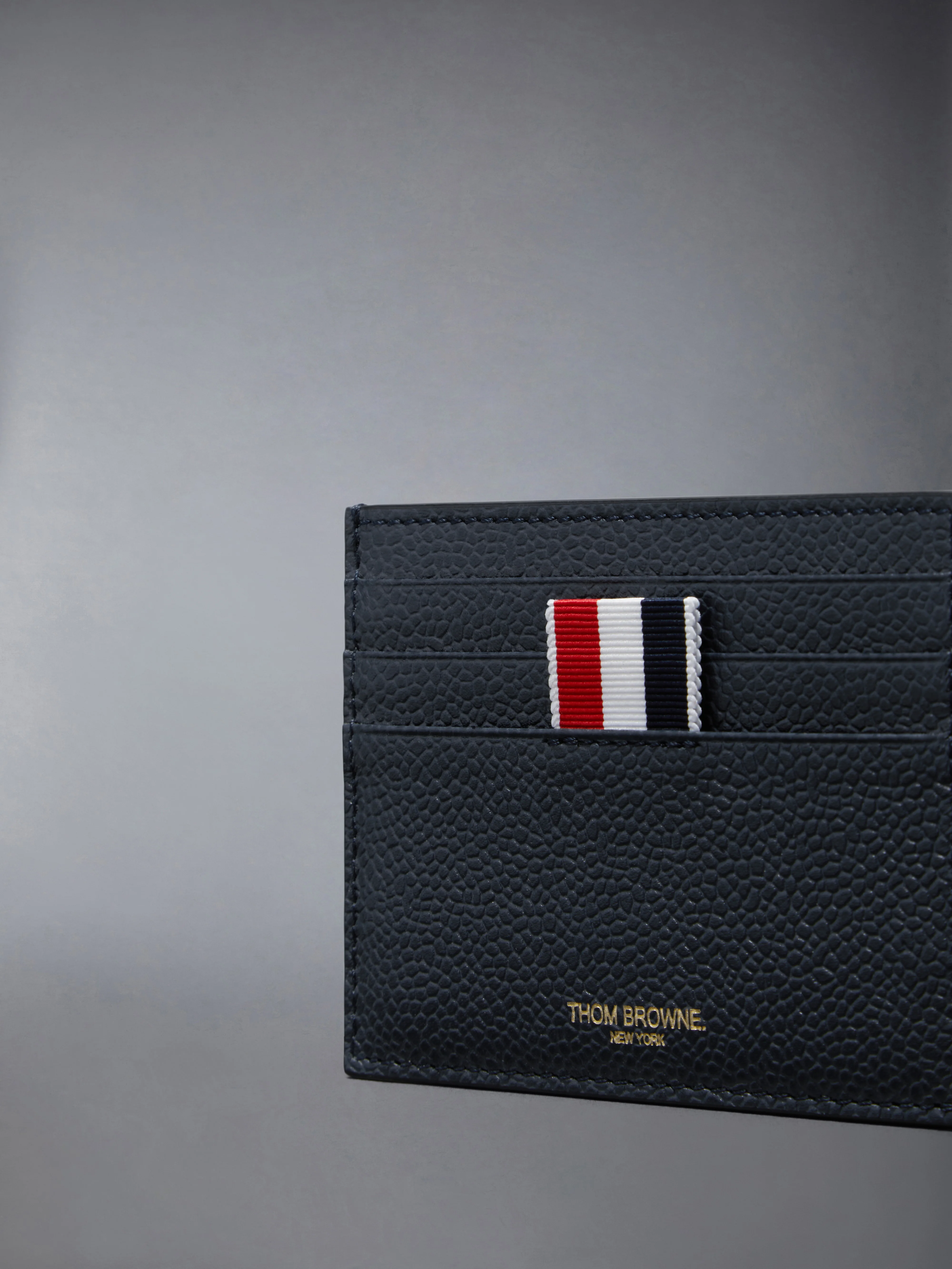 PEBBLE GRAIN NOTE COMPARTMENT CARD HOLDER - Image 4