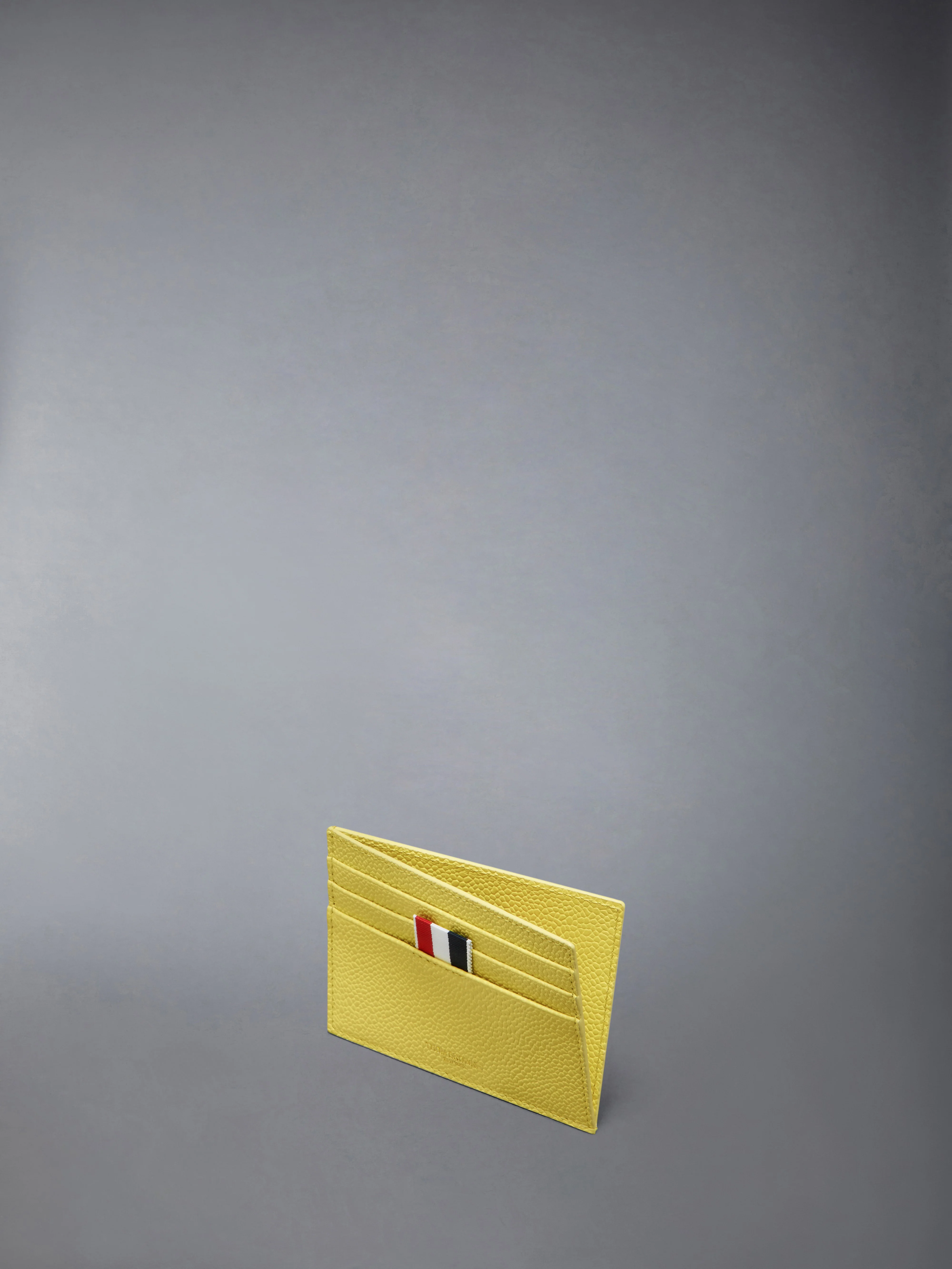 PEBBLE GRAIN NOTE COMPARTMENT CARD HOLDER - Image 3