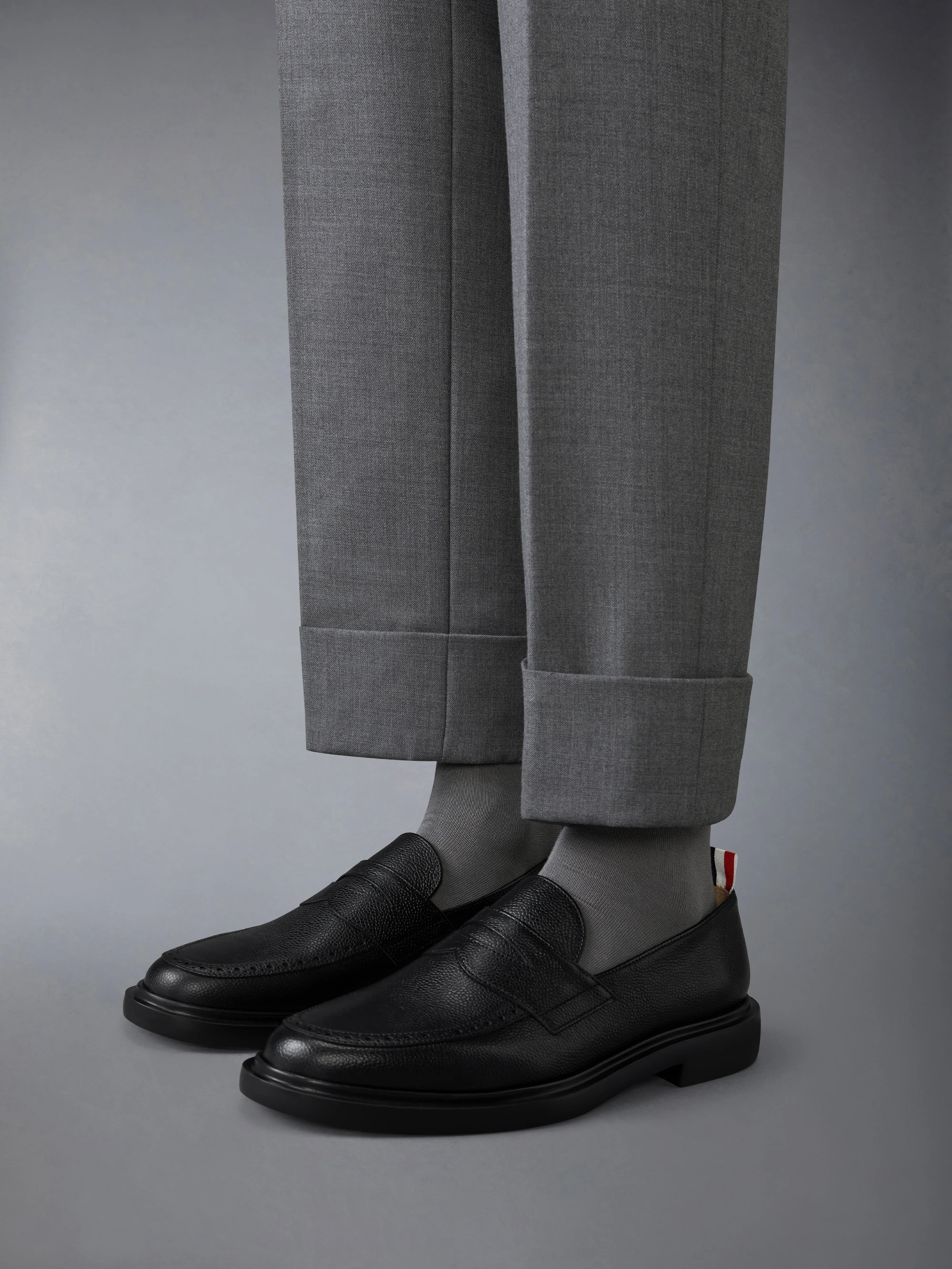 PEBBLE GRAIN RUBBER SOLE PENNY LOAFER - Image 4