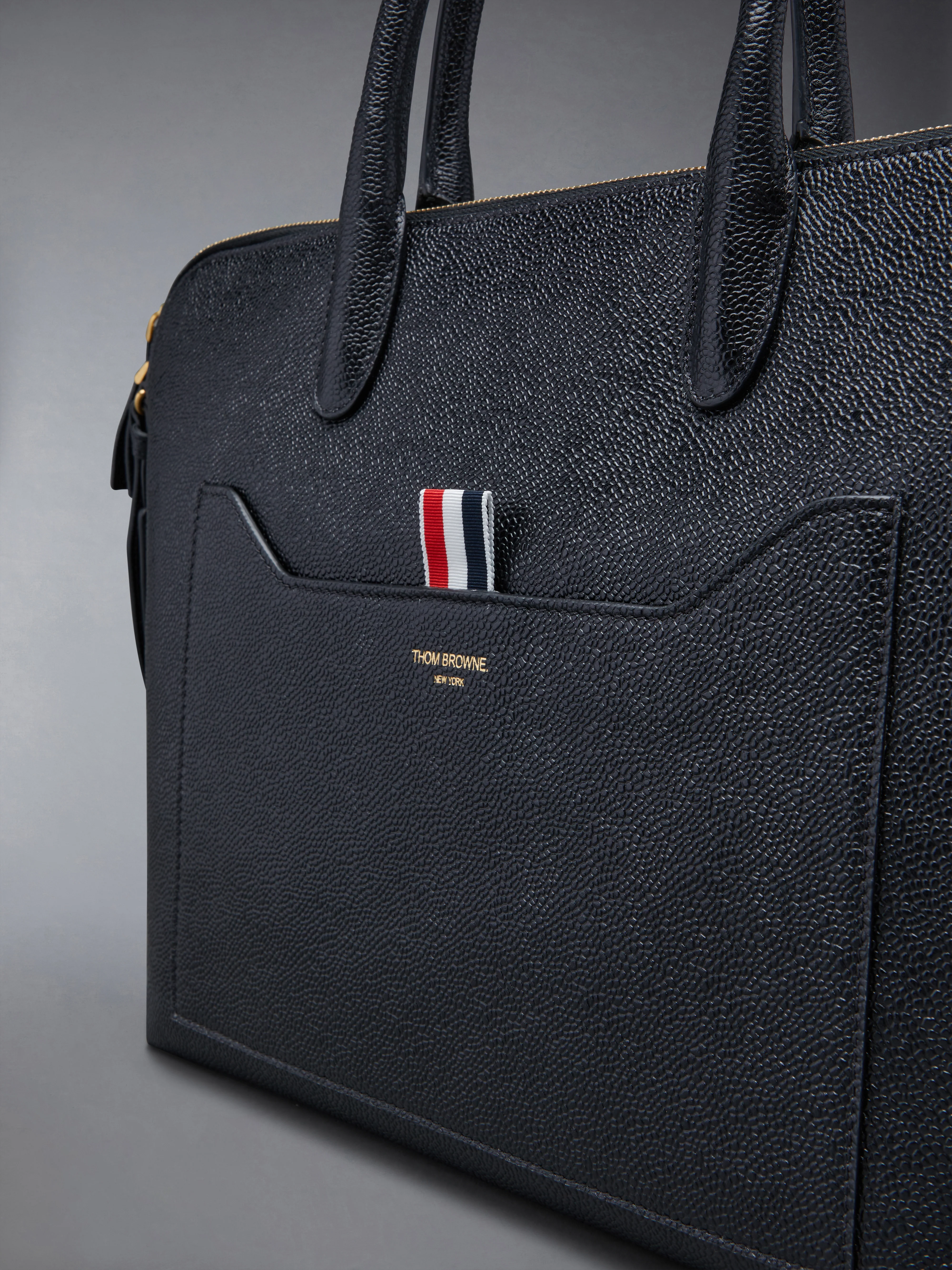 PEBBLE GRAIN SLIM BRIEFCASE - Image 6