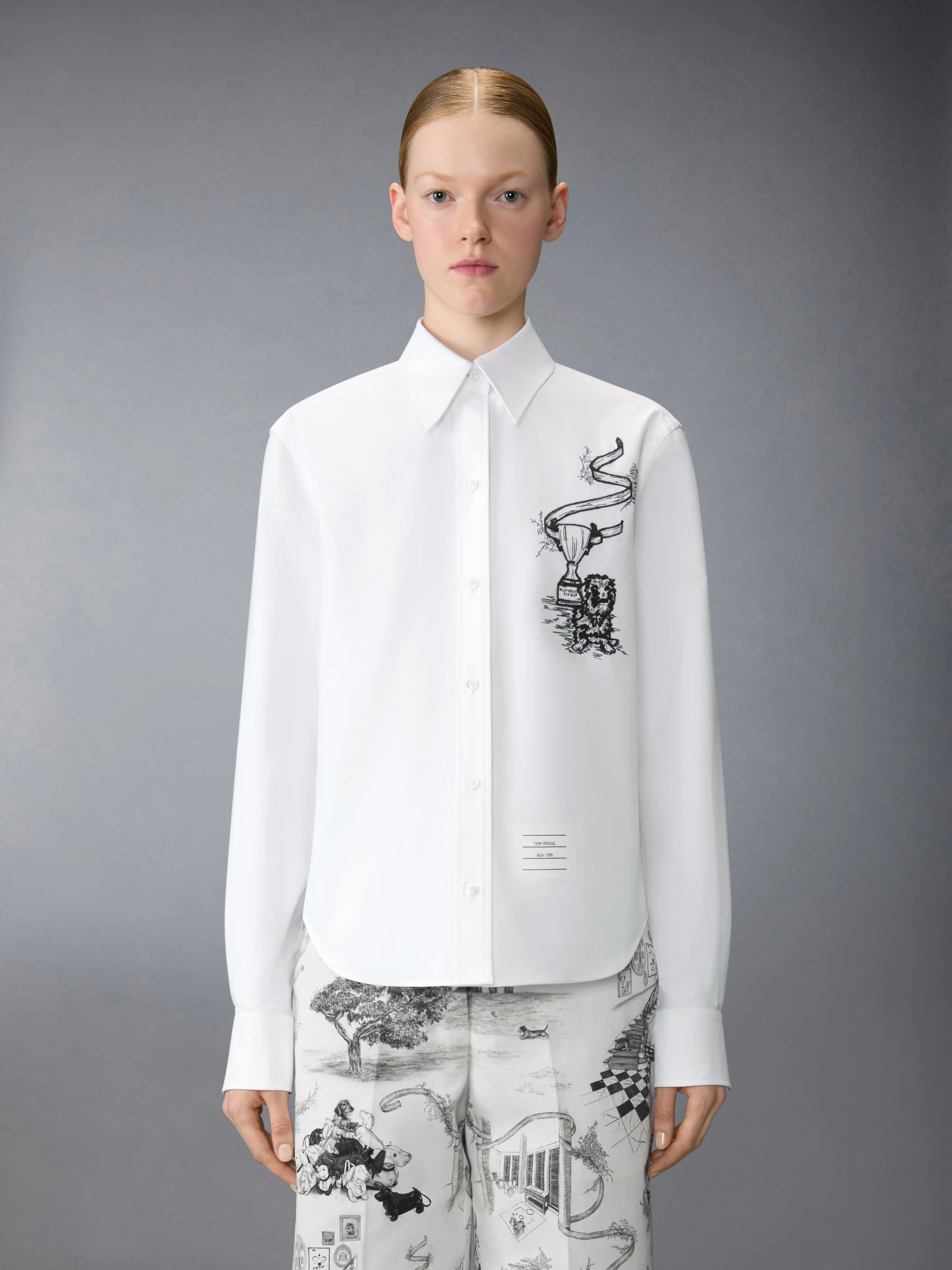 PENCIL STITCH HECTOR TROPHY EMBROIDERY SHIRT - Image 2