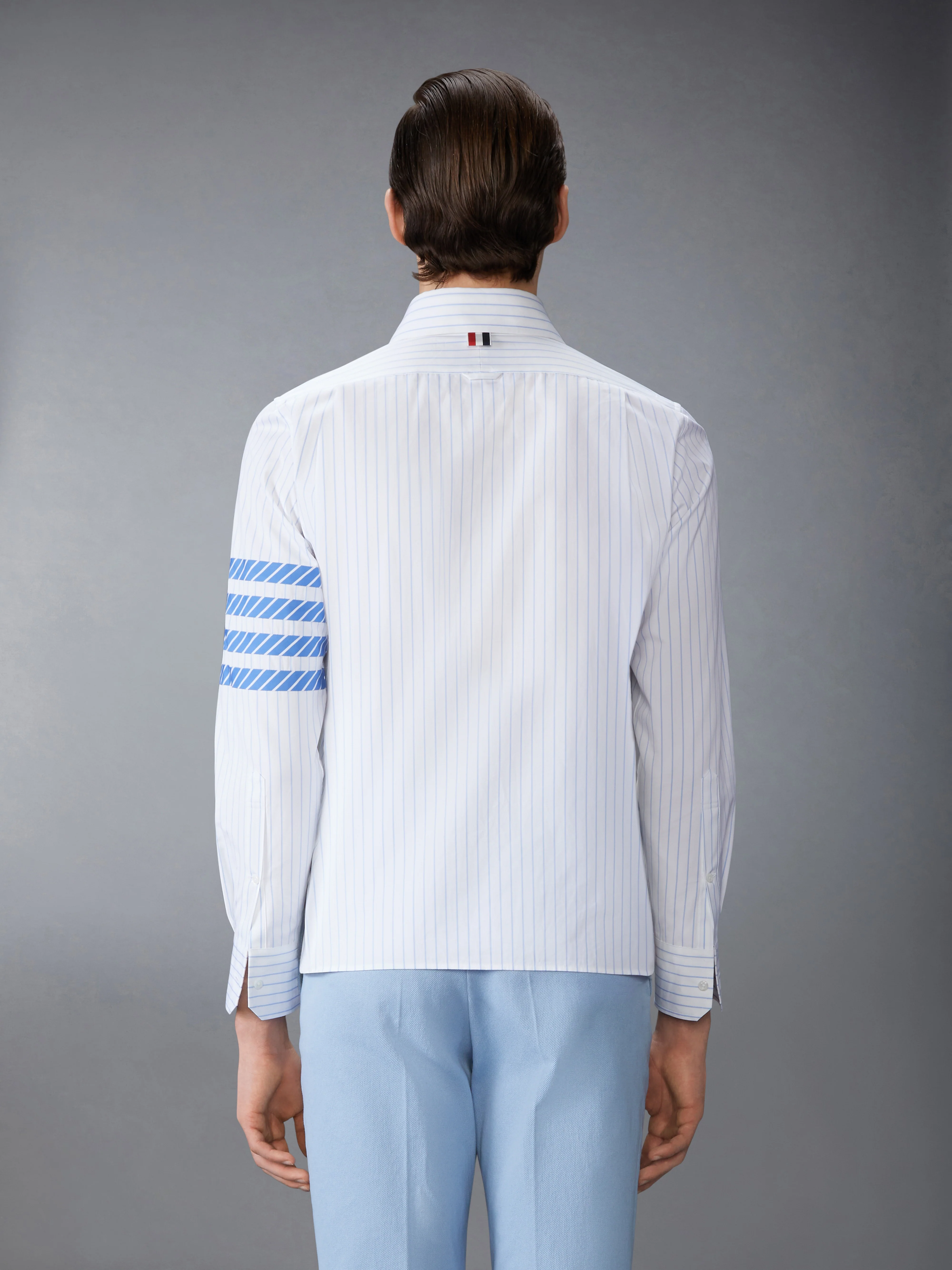 PINSTRIPE POPLIN 4-BAR  SHIRT - Image 2
