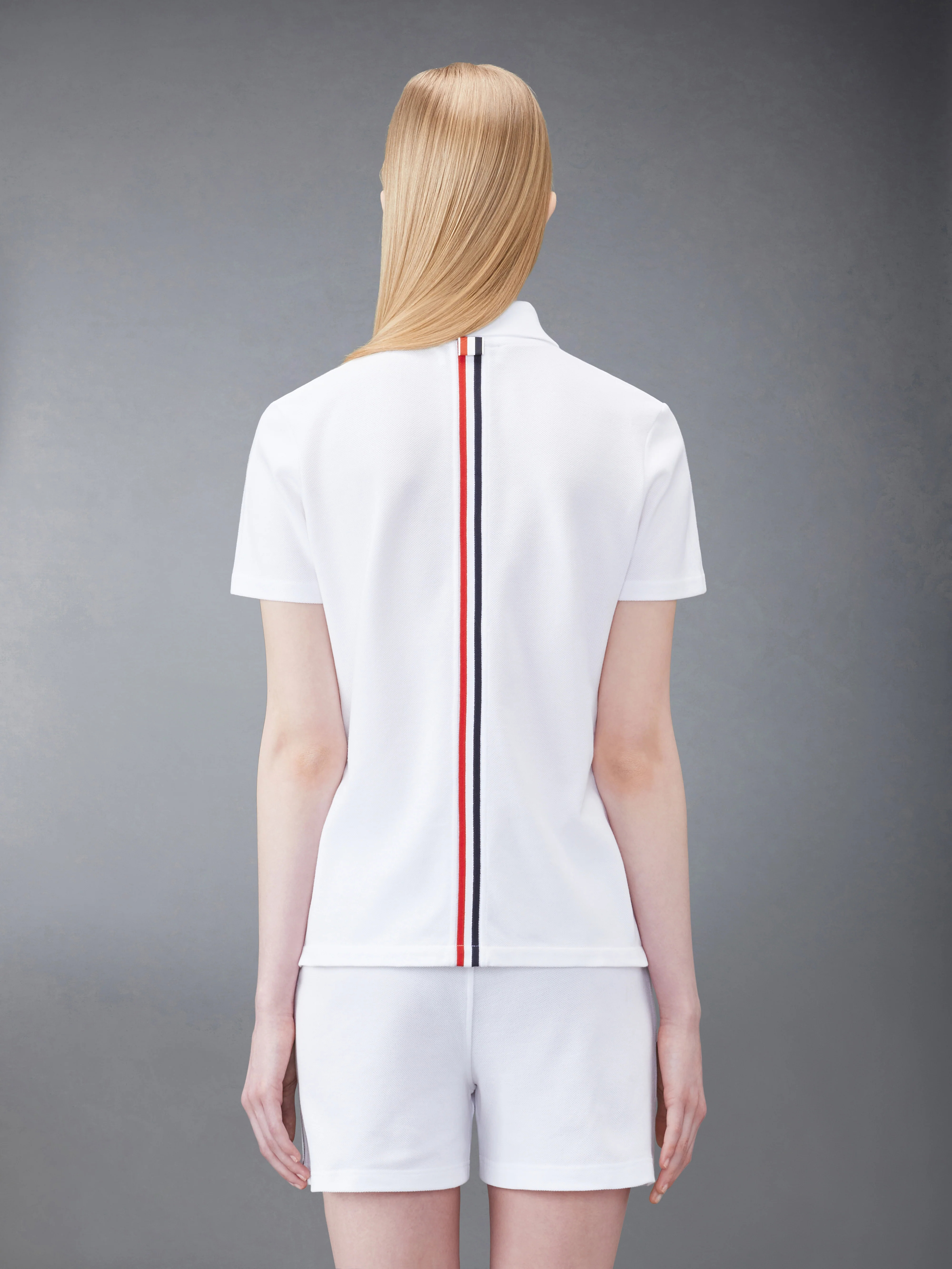 PIQUE RWB STRIPE RELAXED FIT POLO - Image 2