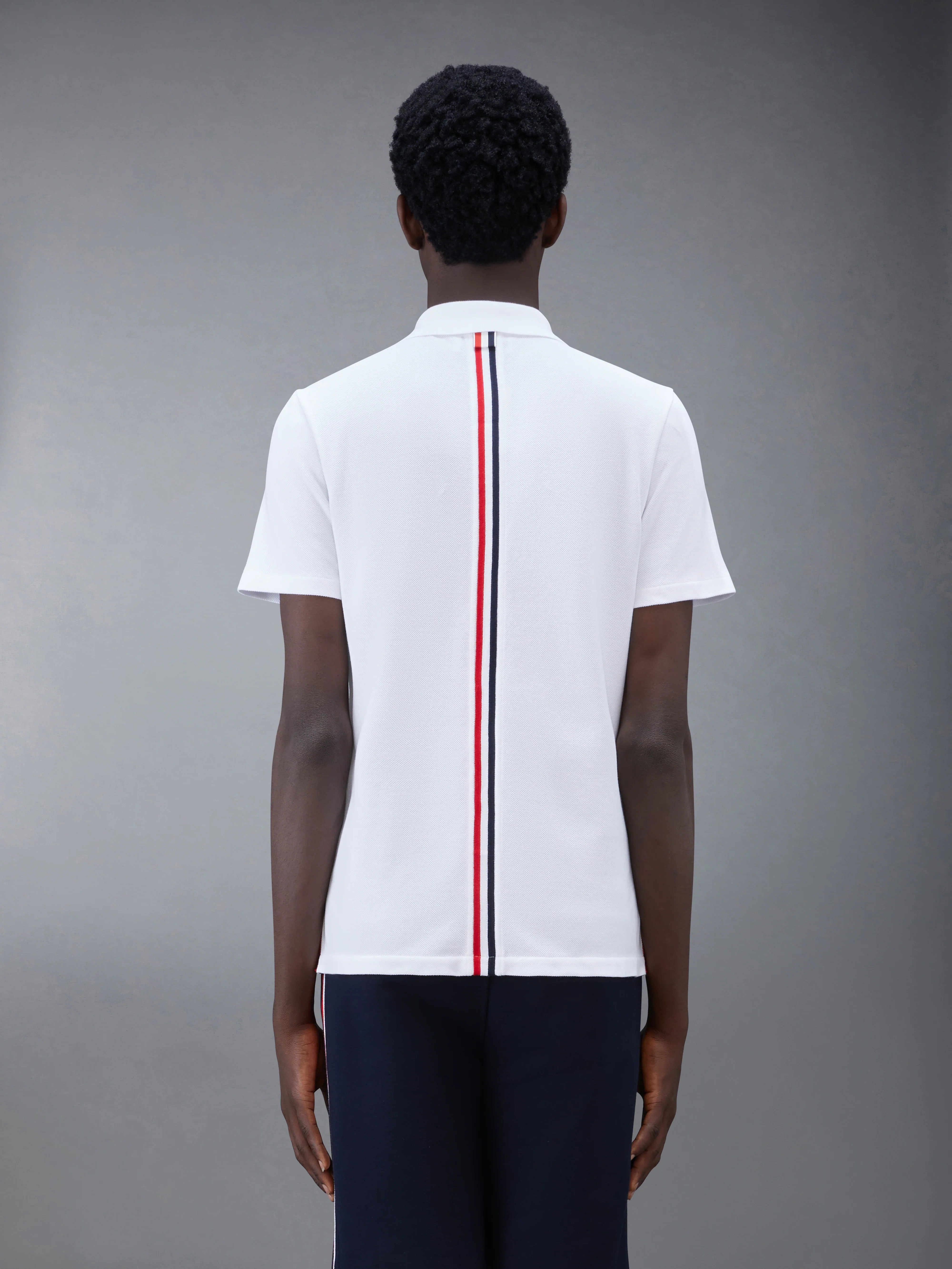 PIQUE RWB STRIPE RELAXED POLO - Image 2