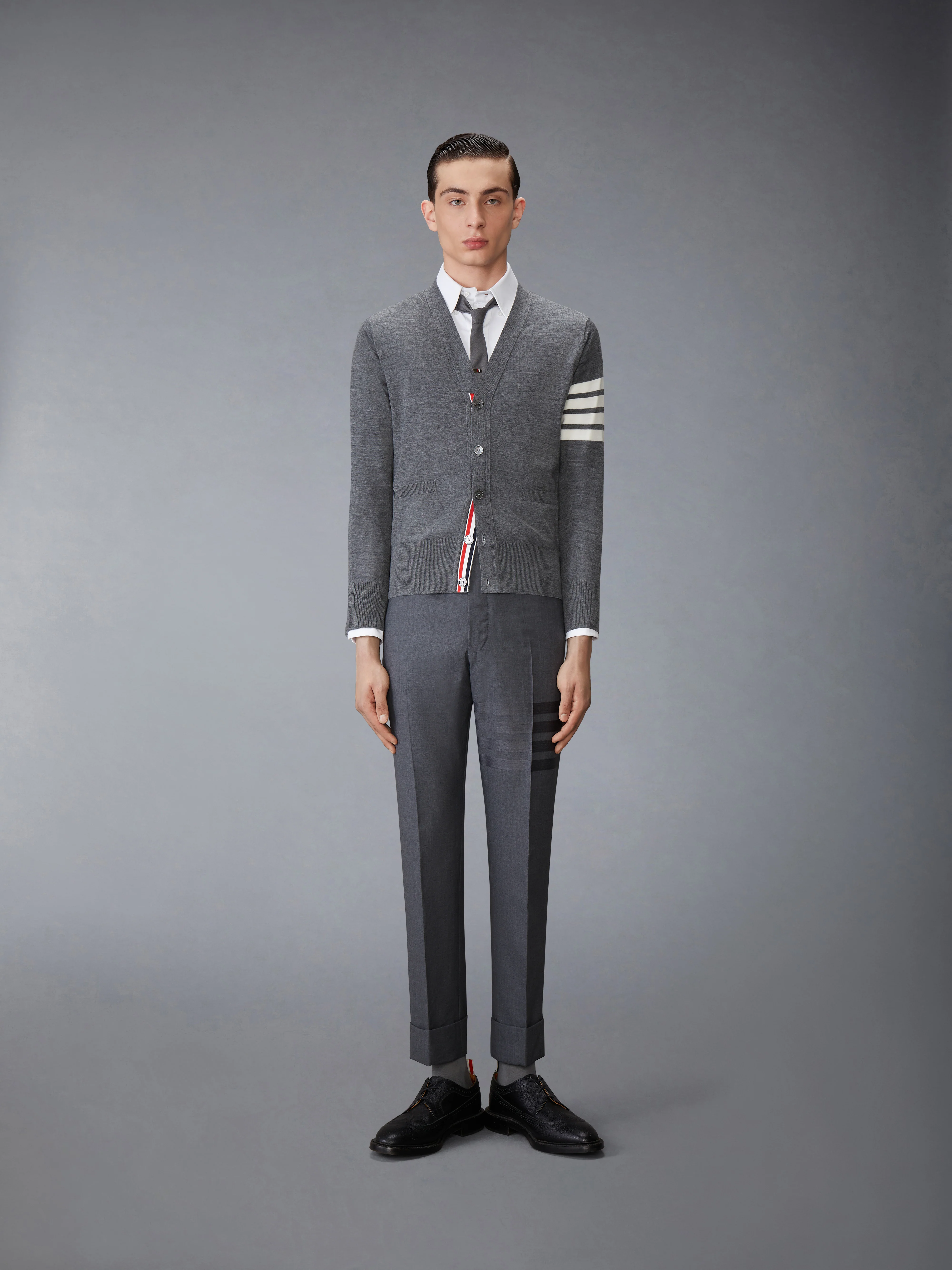 PLAIN WEAVE  4-BAR BACKSTRAP TROUSER - Image 3