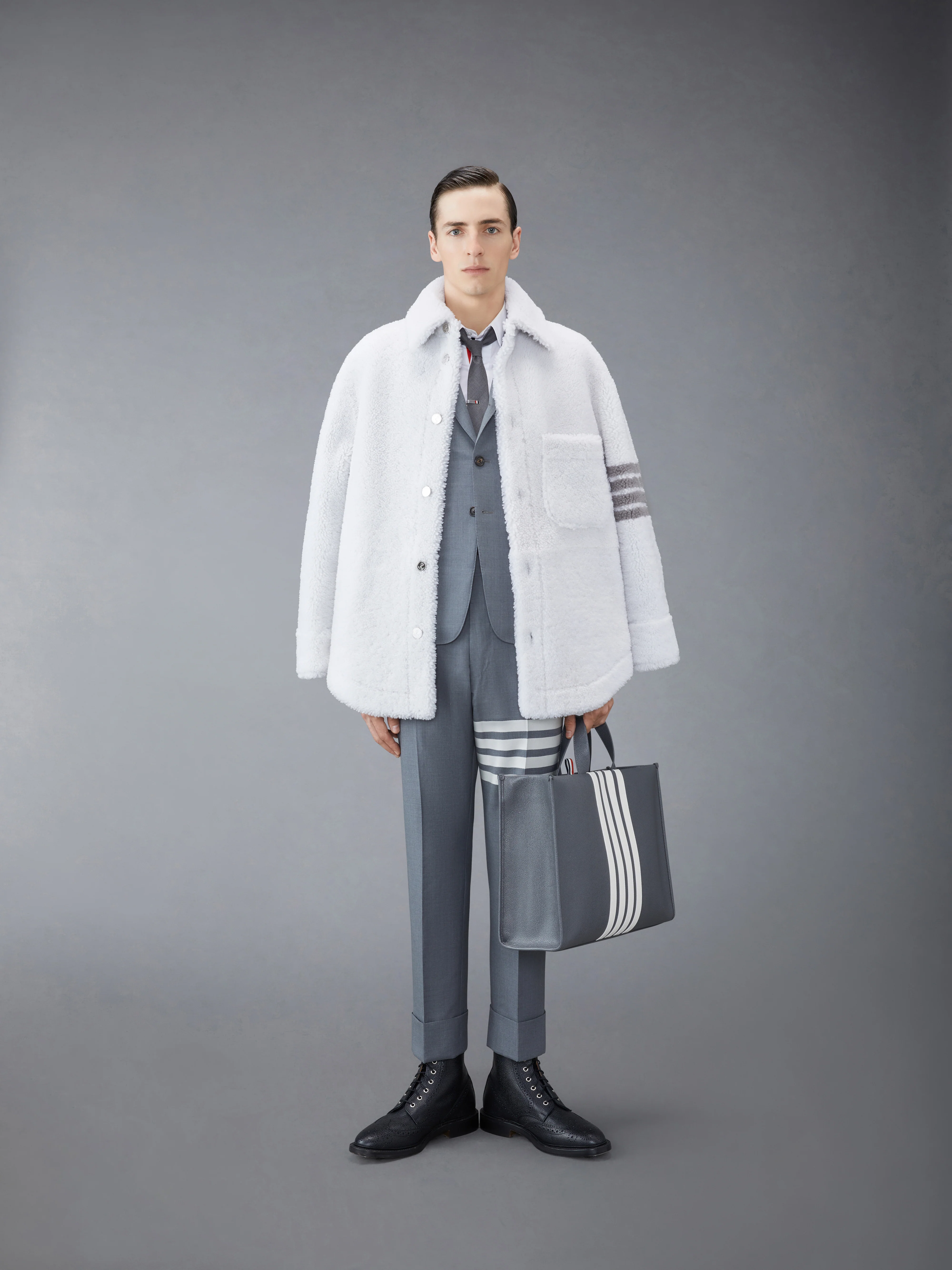 PLAIN WEAVE  4-BAR BACKSTRAP TROUSER - Image 4