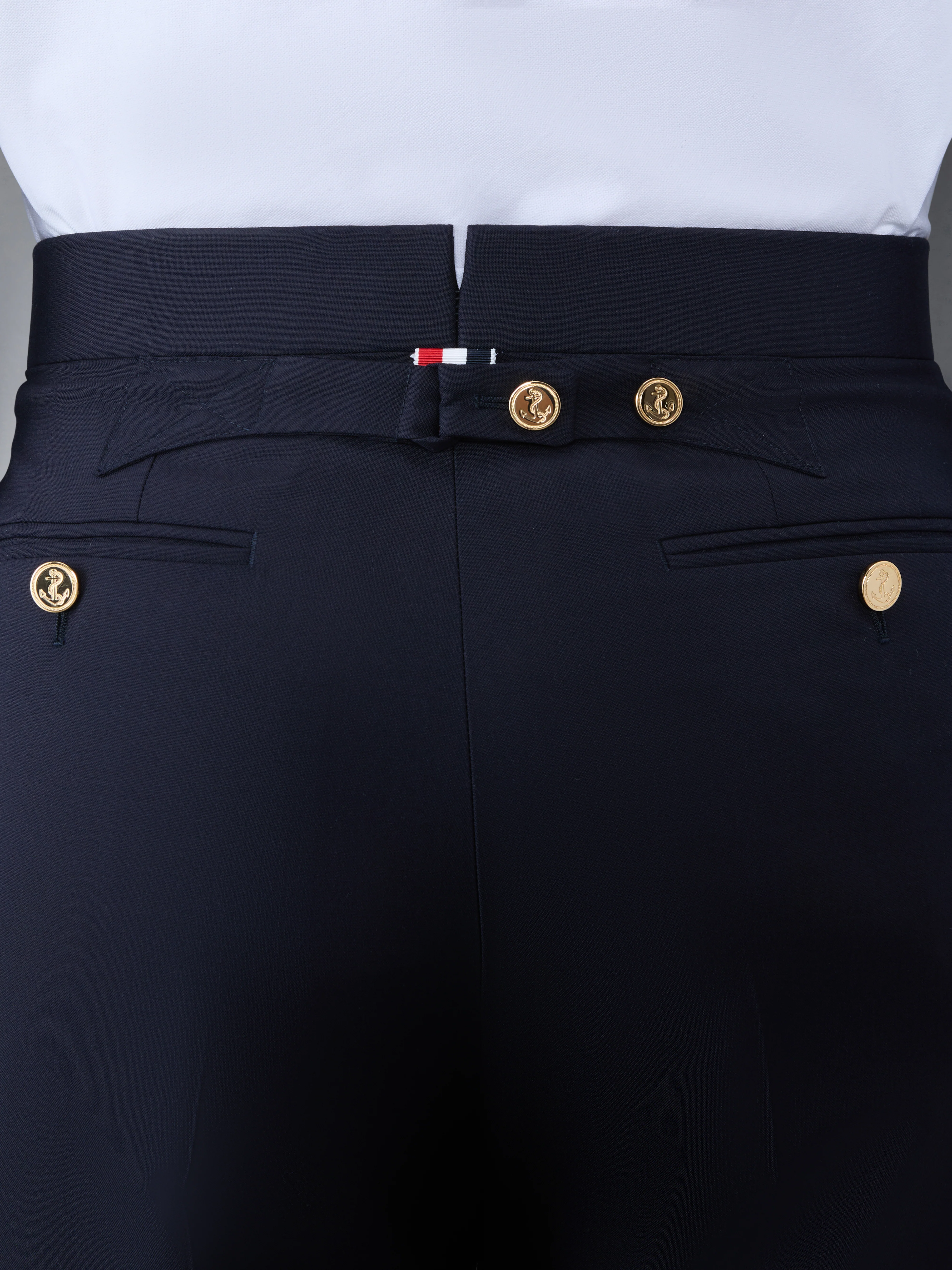 PLAIN WEAVE  4-BAR BACKSTRAP TROUSER - Image 4