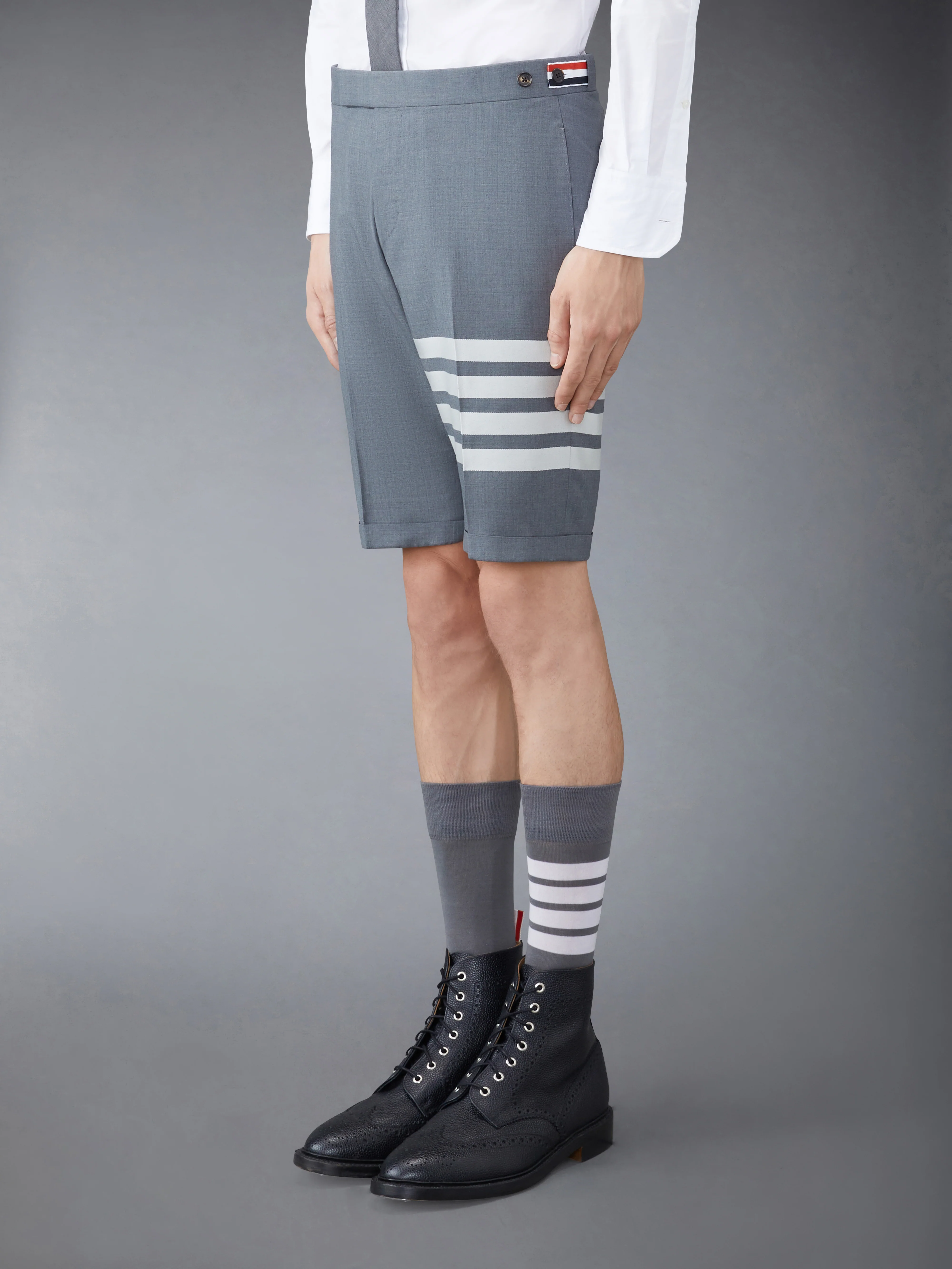 PLAIN WEAVE 4-BAR LOW RISE SHORTS - Image 2