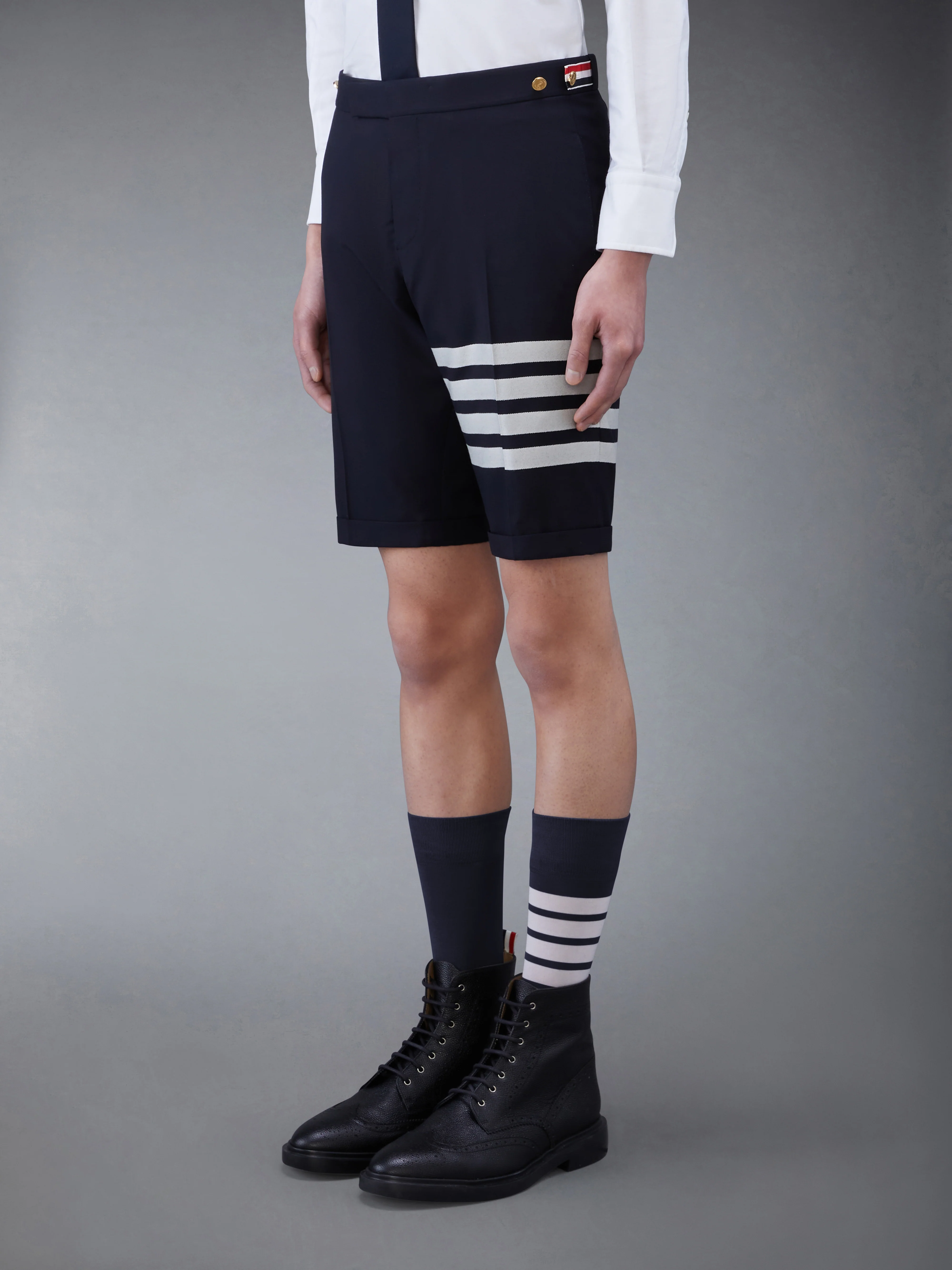 PLAIN WEAVE 4-BAR LOW RISE SHORTS - Image 2